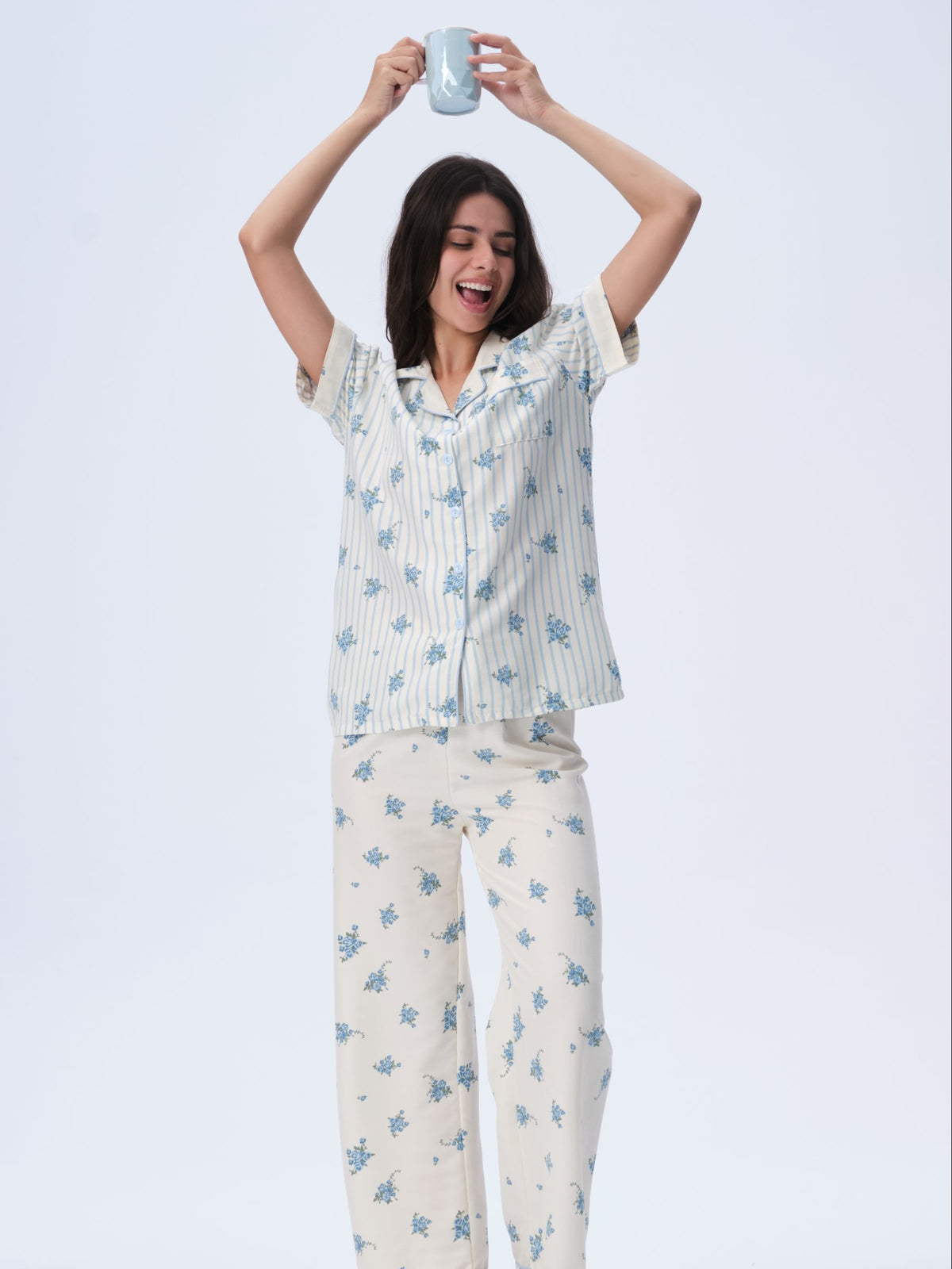 بيجامة نسائية - قطعتين (3XL-6XL)
