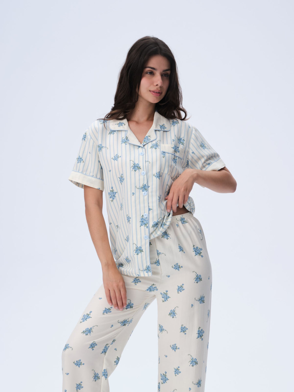 بيجامة نسائية - قطعتين (3XL-6XL)