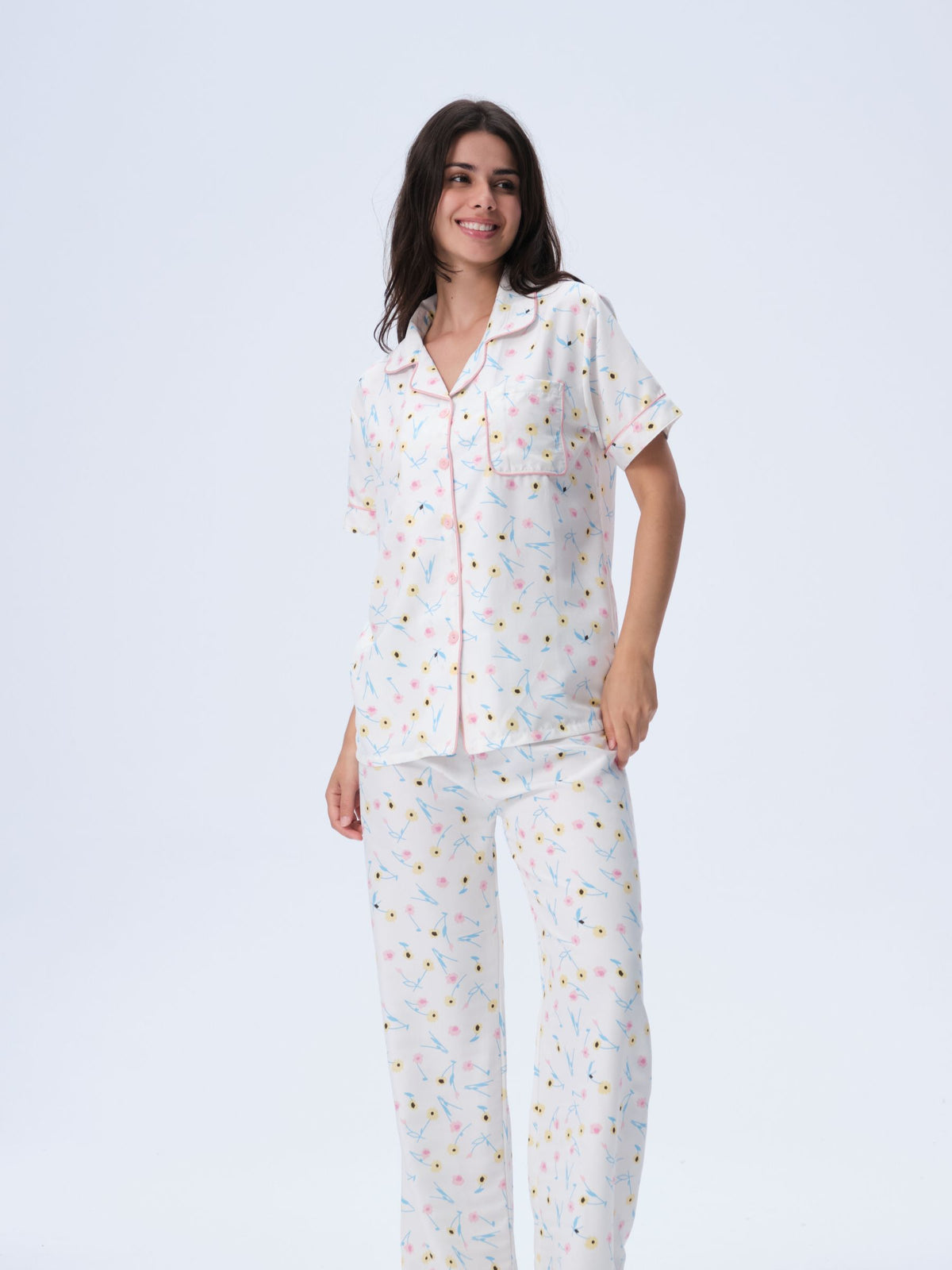 بيجامة نسائية - قطعتين (3XL-6XL)