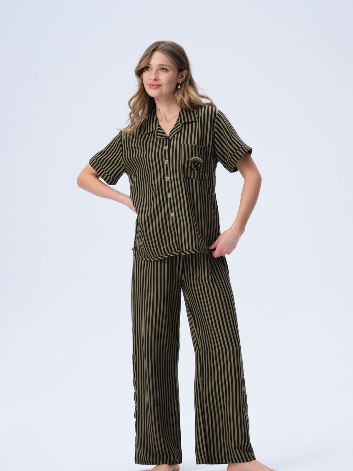بيجامة نسائية - قطعتين (3XL-6XL)