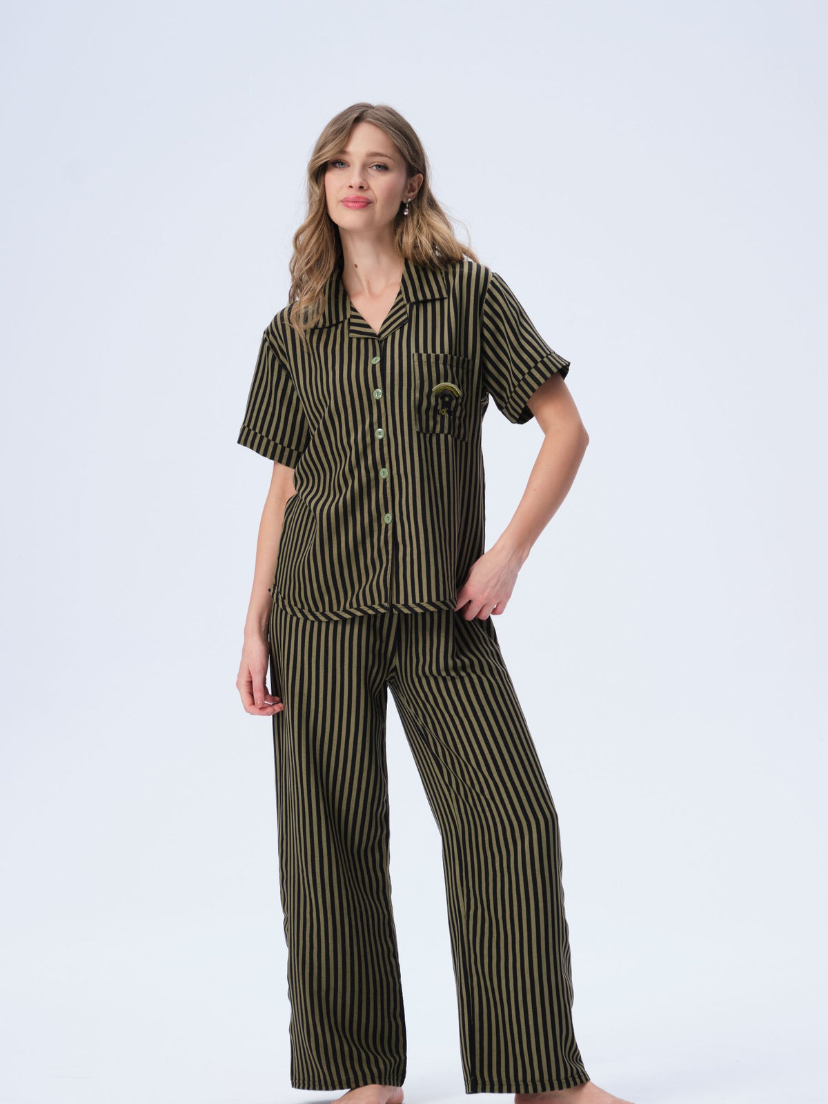 بيجامة نسائية - قطعتين (3XL-6XL)