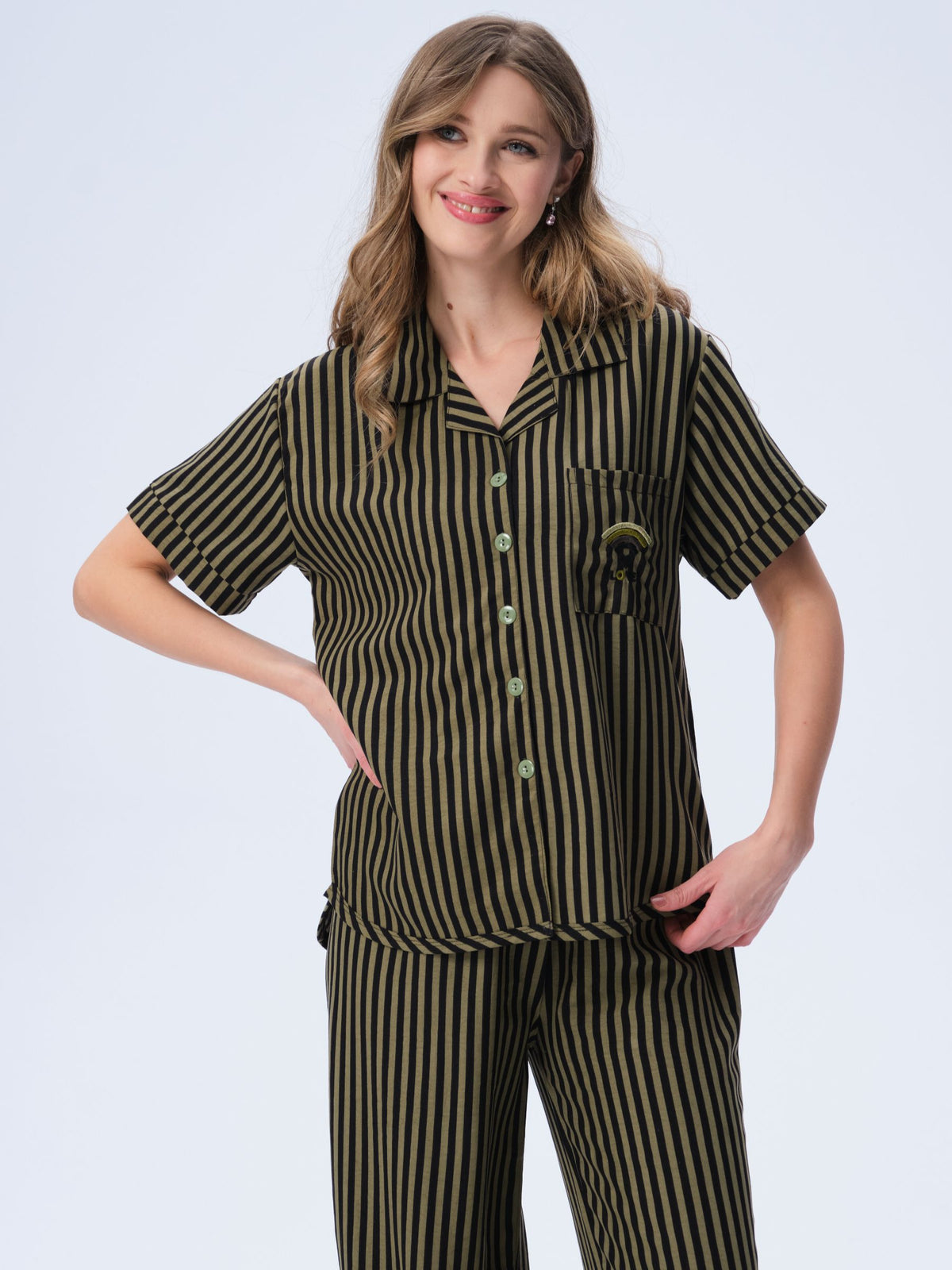 بيجامة نسائية - قطعتين (3XL-6XL)