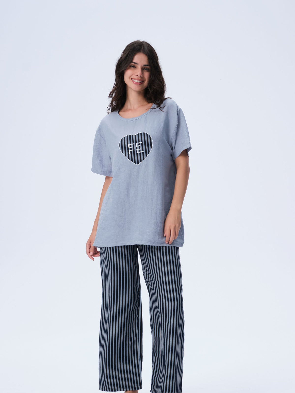 بيجامة نسائية - قطعتين (3XL-6XL)
