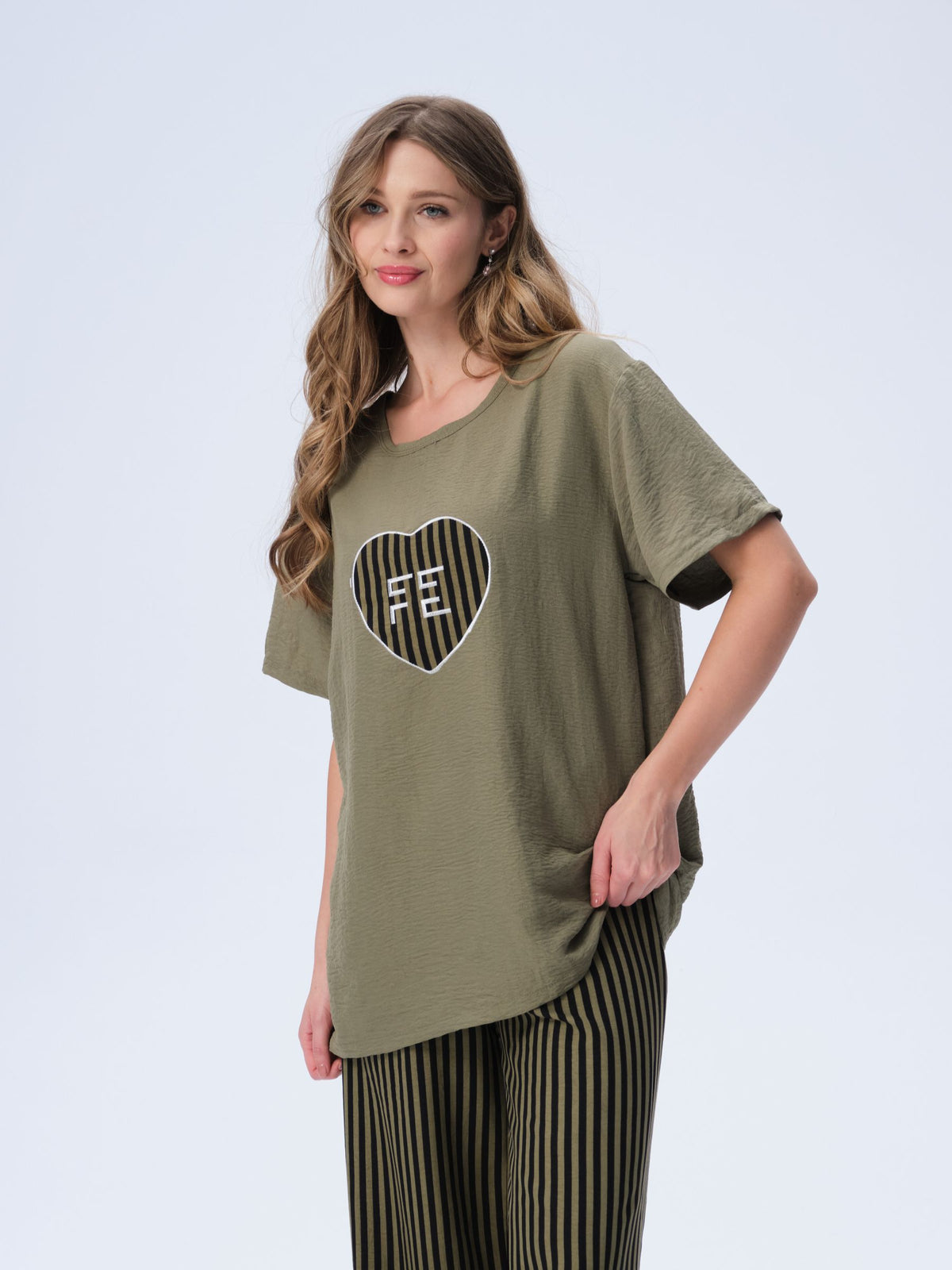بيجامة نسائية - قطعتين (3XL-6XL)