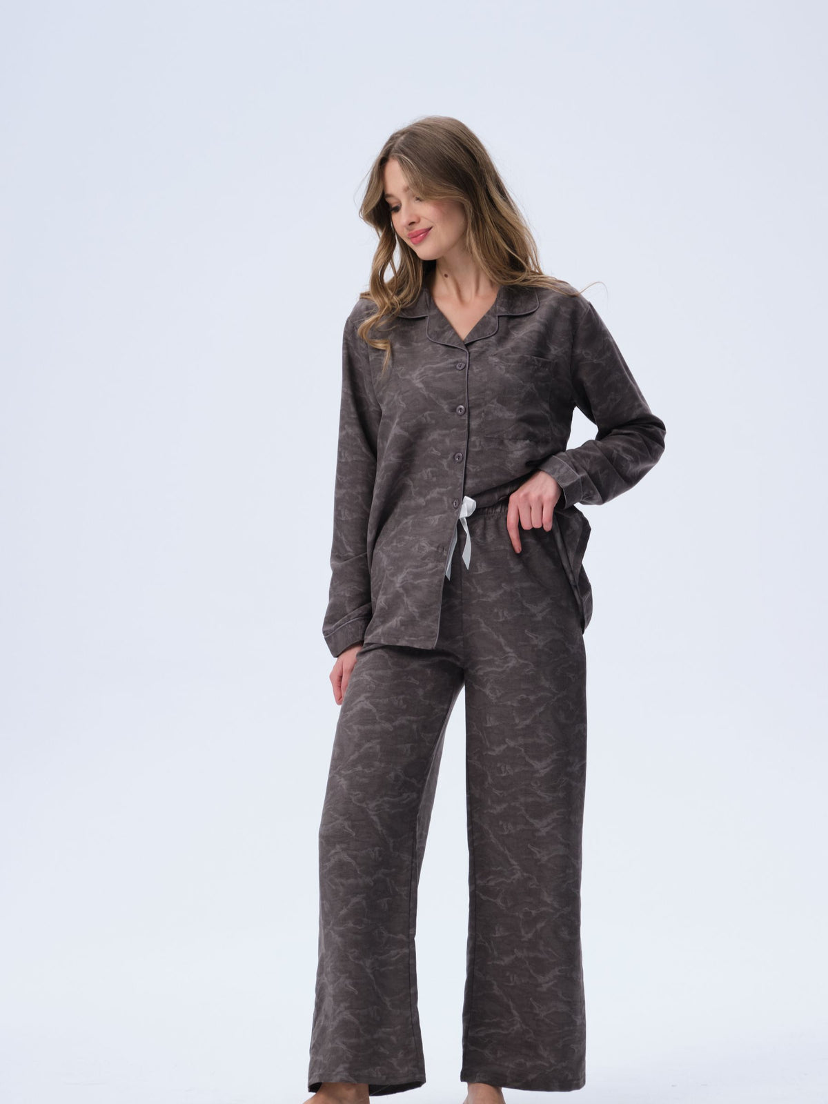 بيجامة نسائية - قطعتين (M-2XL)