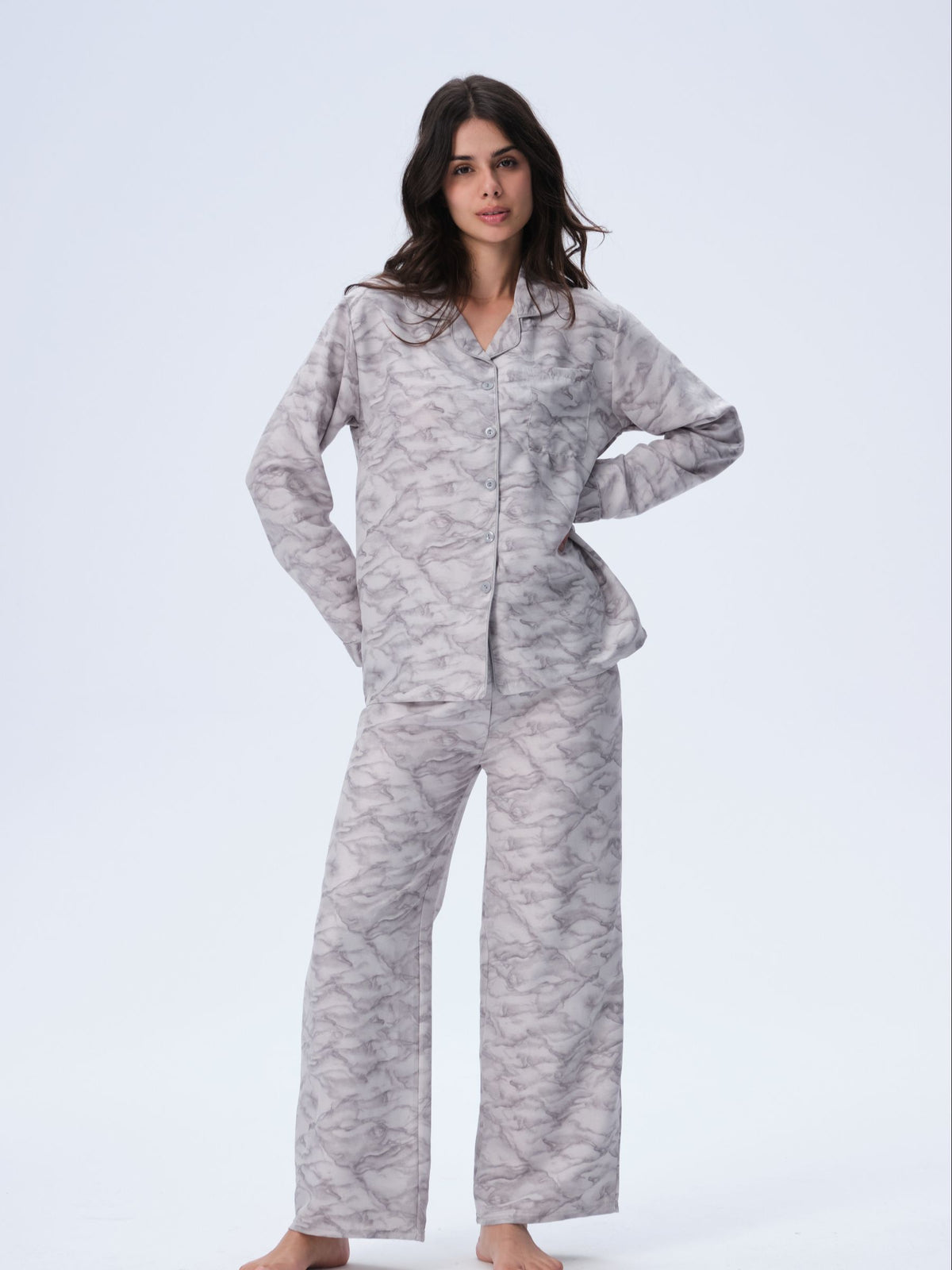 بيجامة نسائية - قطعتين (M-2XL)