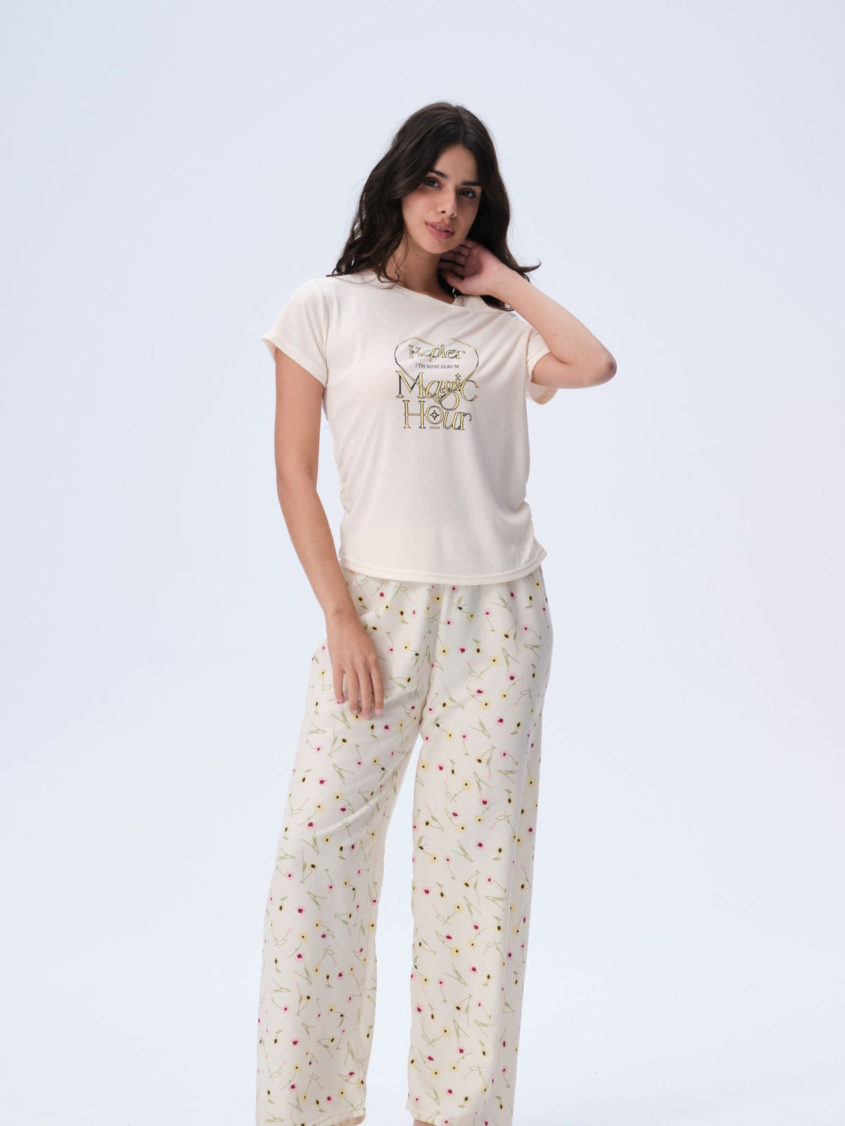 بيجامة نسائية - قطعتين (M-2XL)