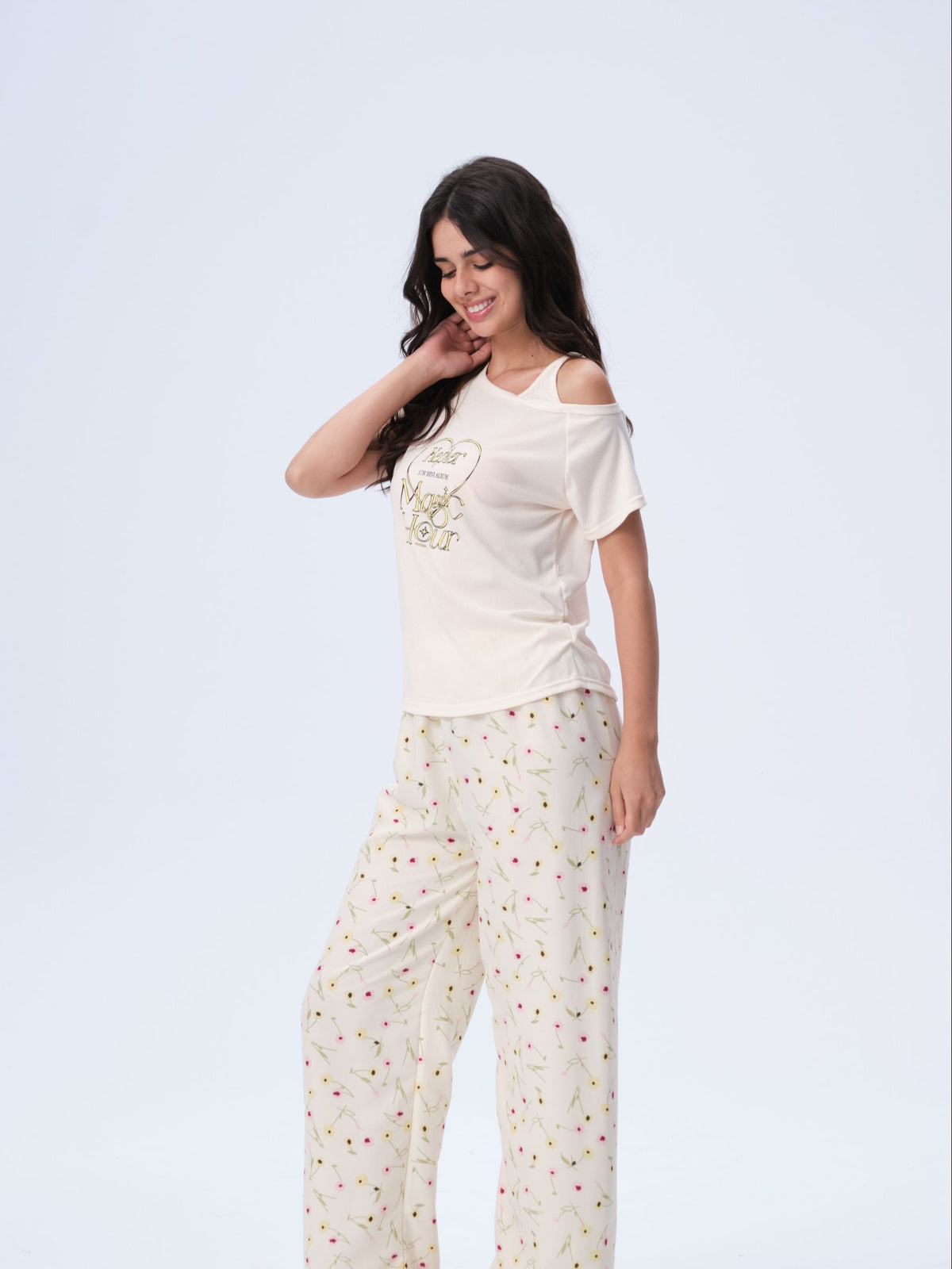 بيجامة نسائية - قطعتين (3XL-6XL)