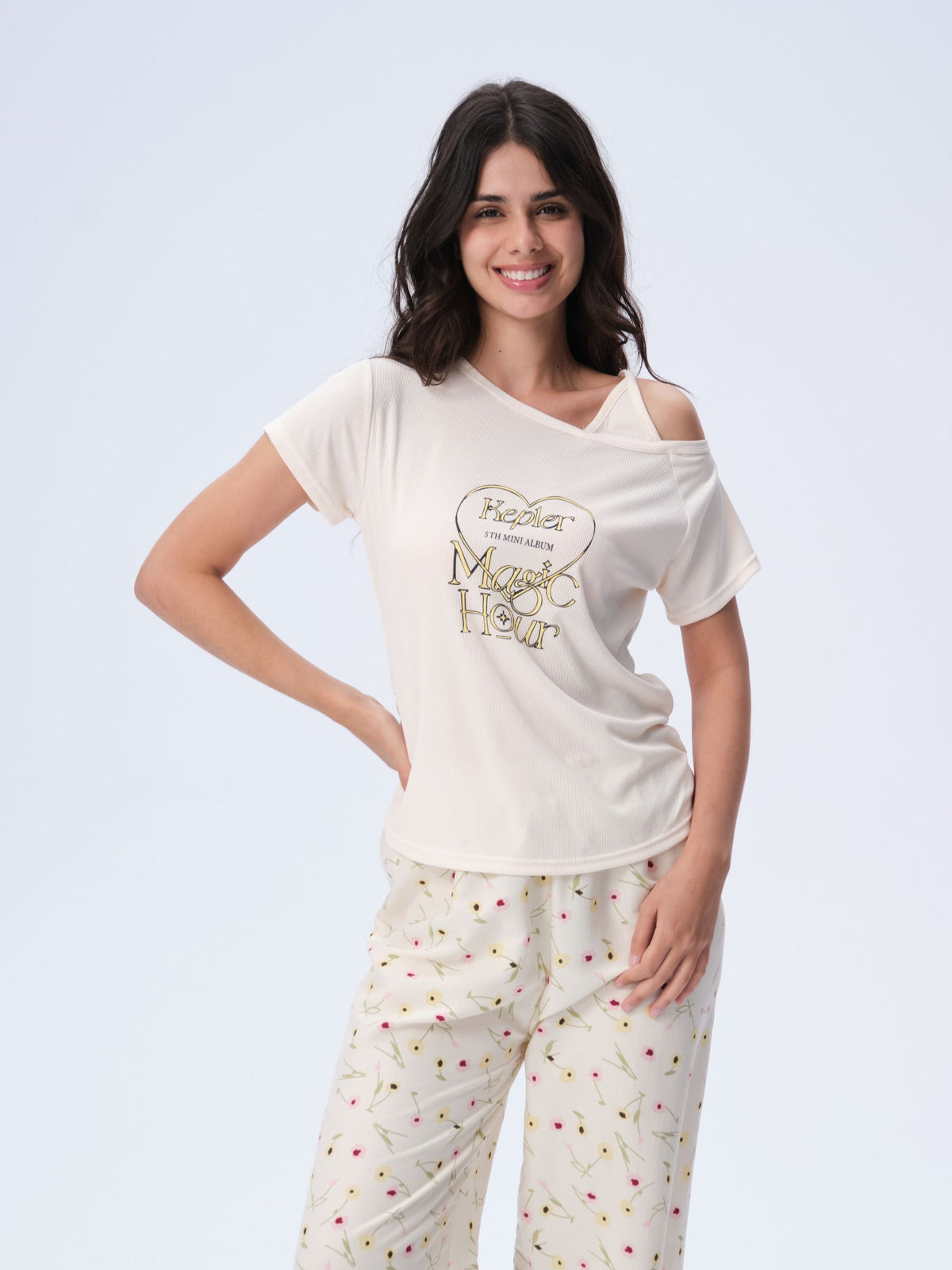 بيجامة نسائية - قطعتين (3XL-6XL)