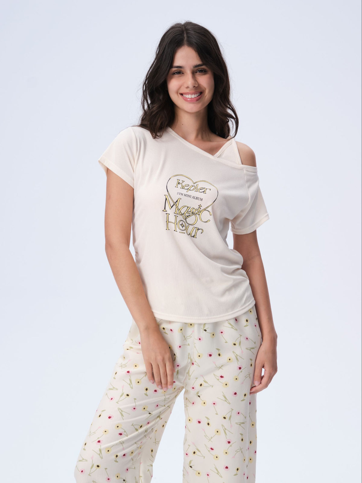 بيجامة نسائية - قطعتين (3XL-6XL)