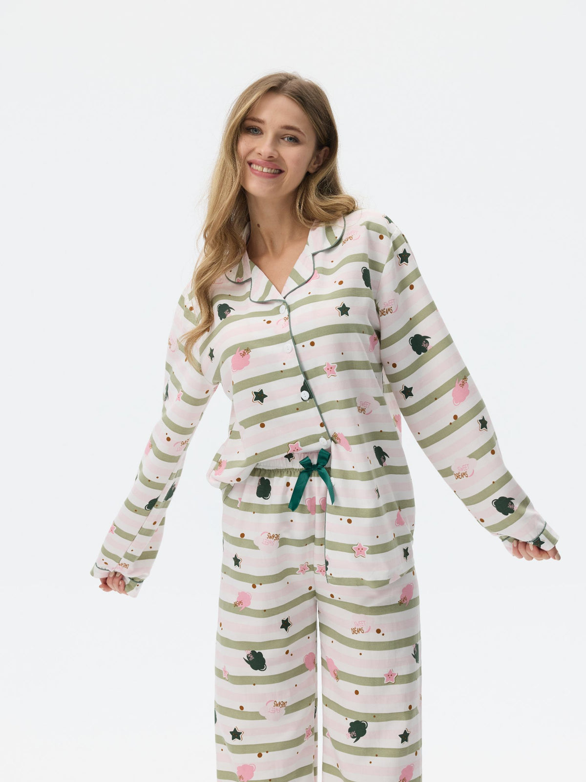 بيجامة نسائية - قطعتين (3XL-6XL)