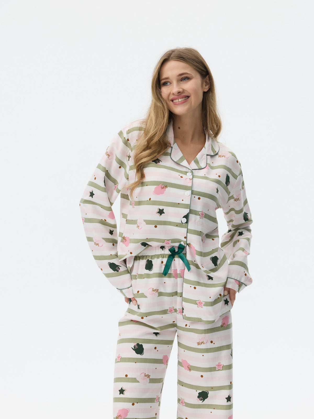 بيجامة نسائية - قطعتين (3XL-6XL)