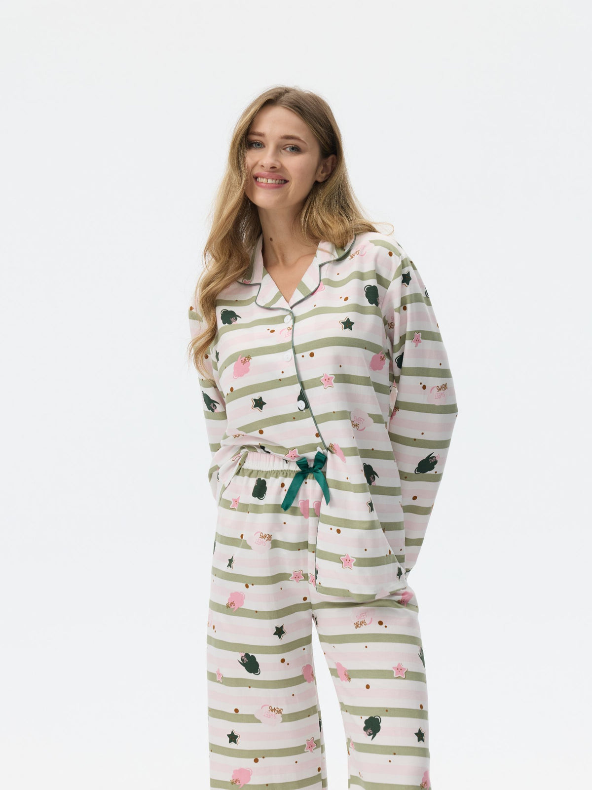 بيجامة نسائية - قطعتين (3XL-6XL)
