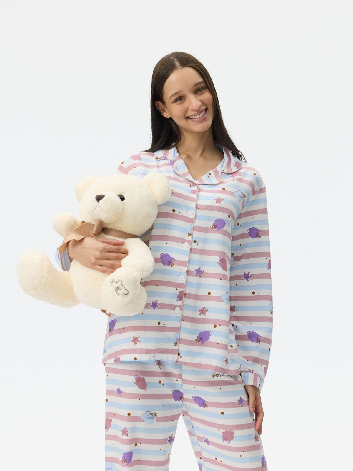 بيجامة نسائية - قطعتين (3XL-6XL)