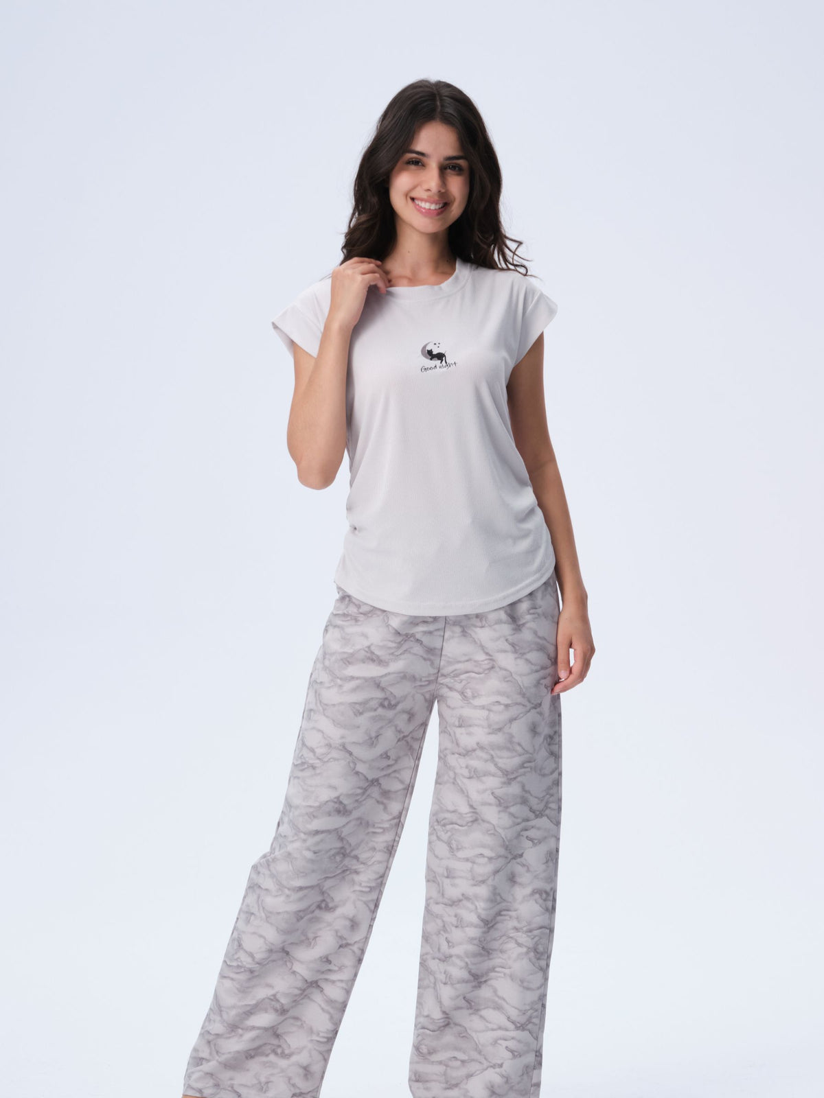 بيجامة نسائية - قطعتين (M-2XL)
