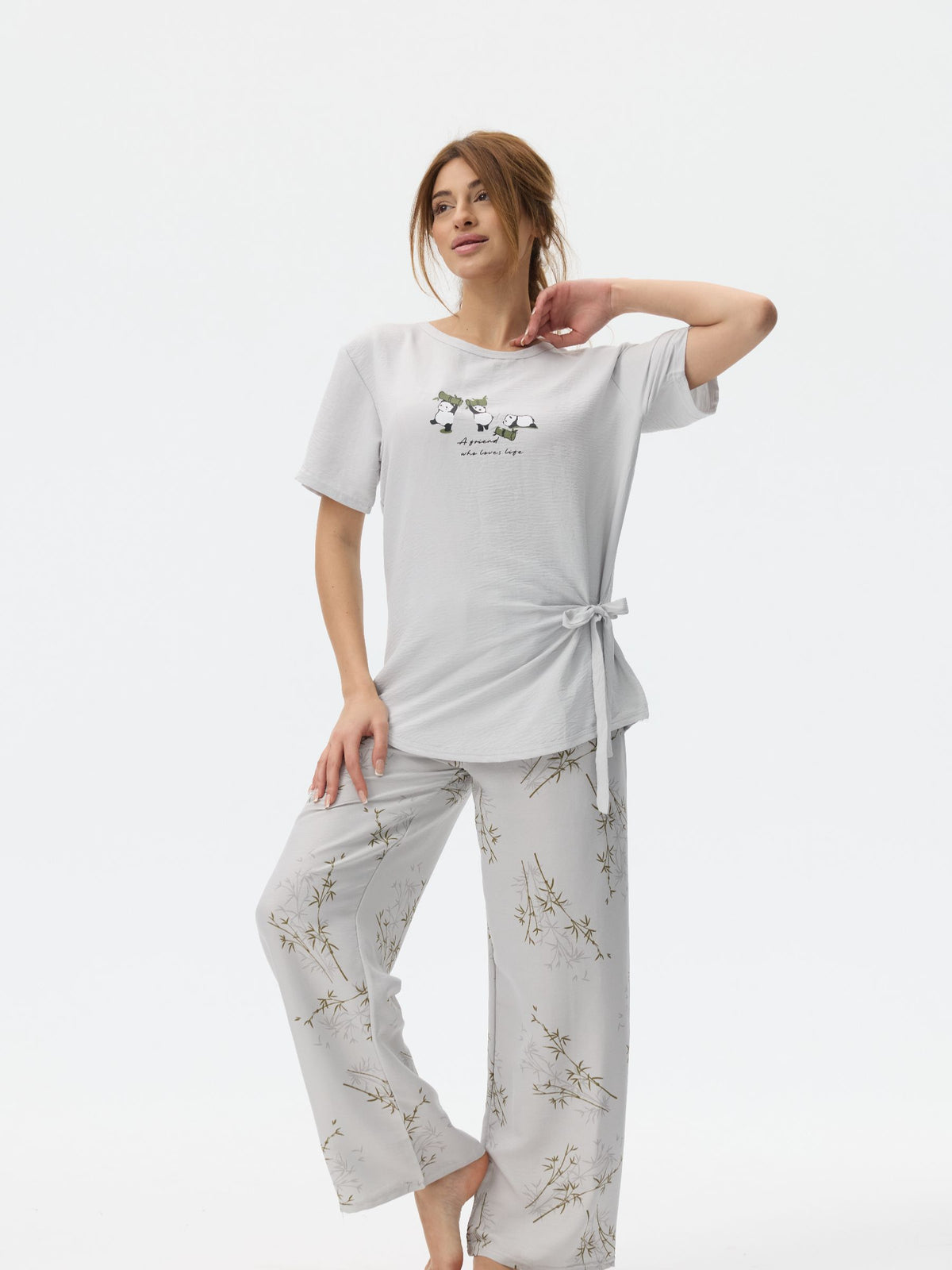 بيجامة نسائية - قطعتين (M-2XL)