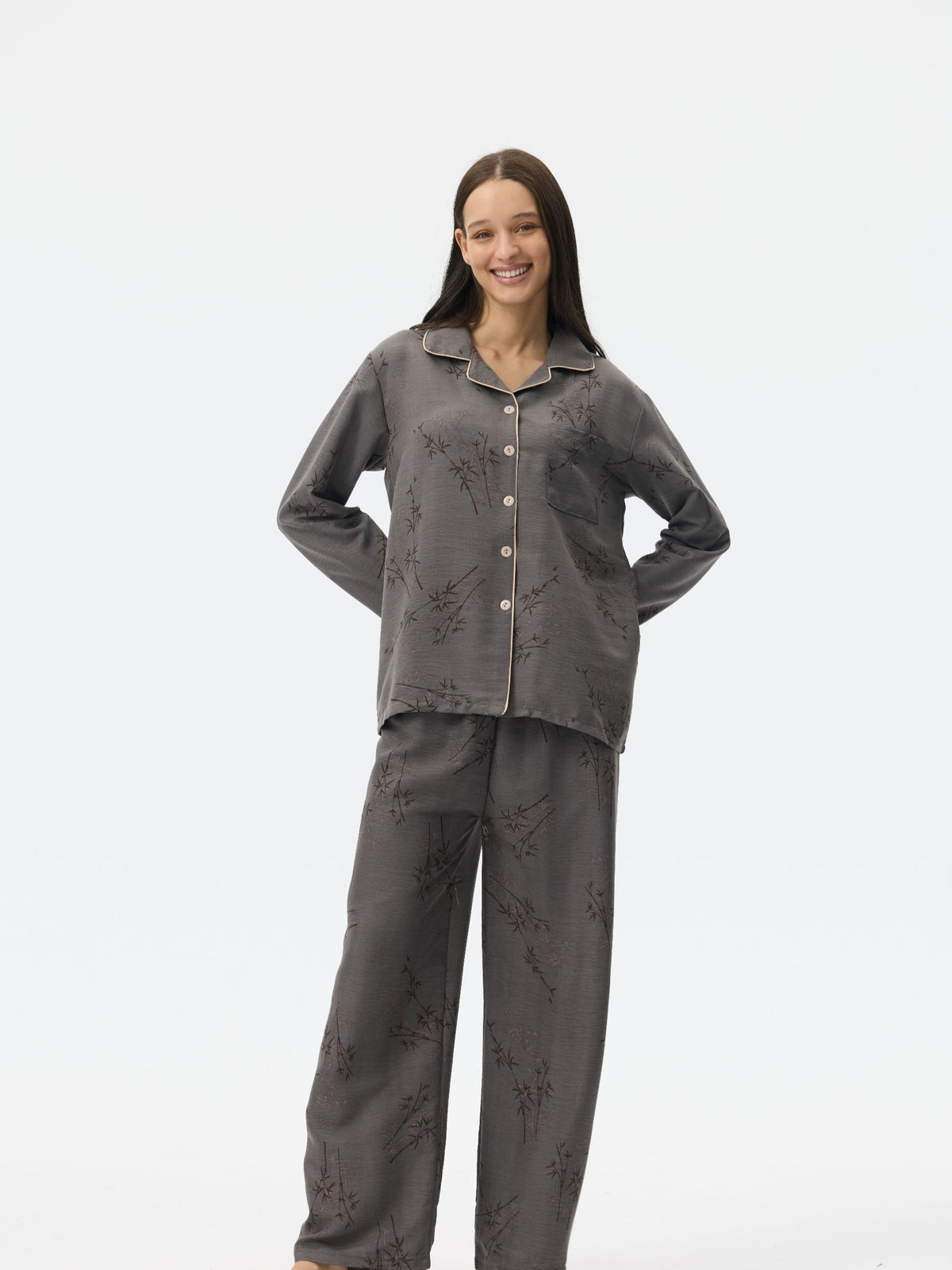 بيجامة نسائية - قطعتين (M-2XL)