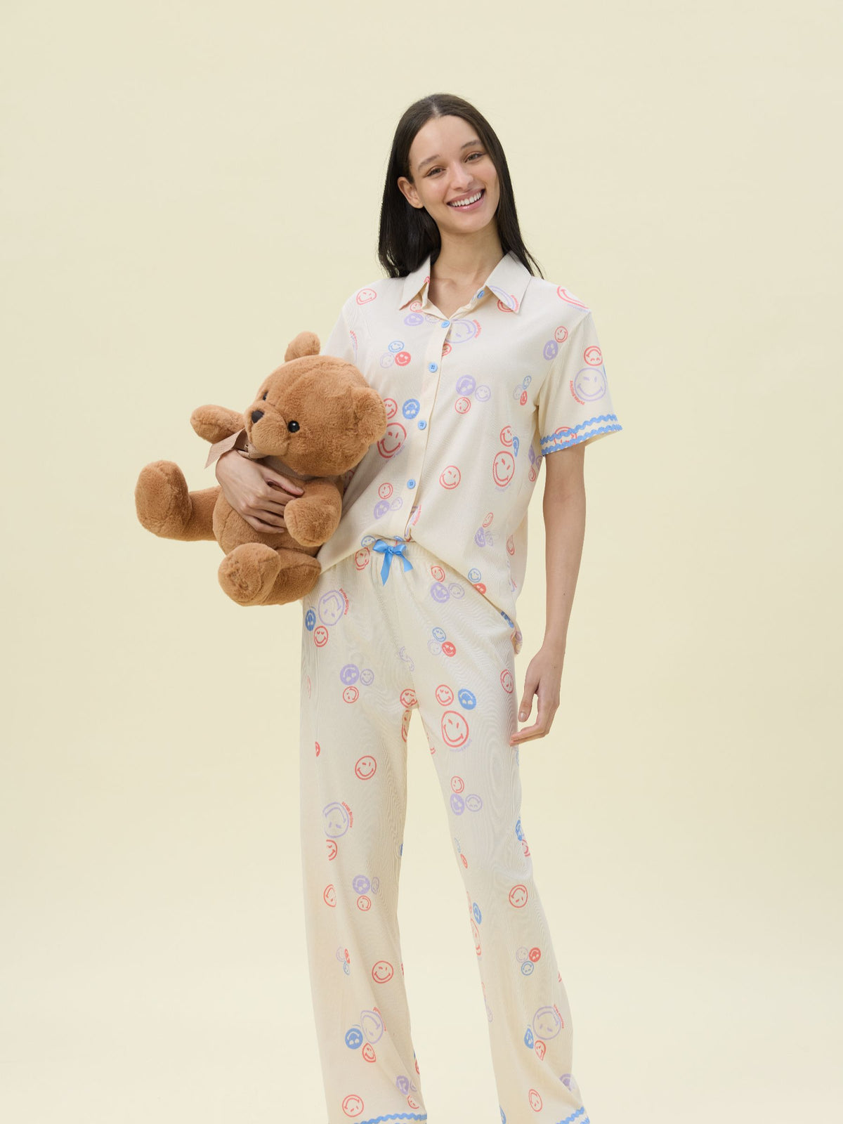 بيجامة نسائية - قطعتين (M-2XL)