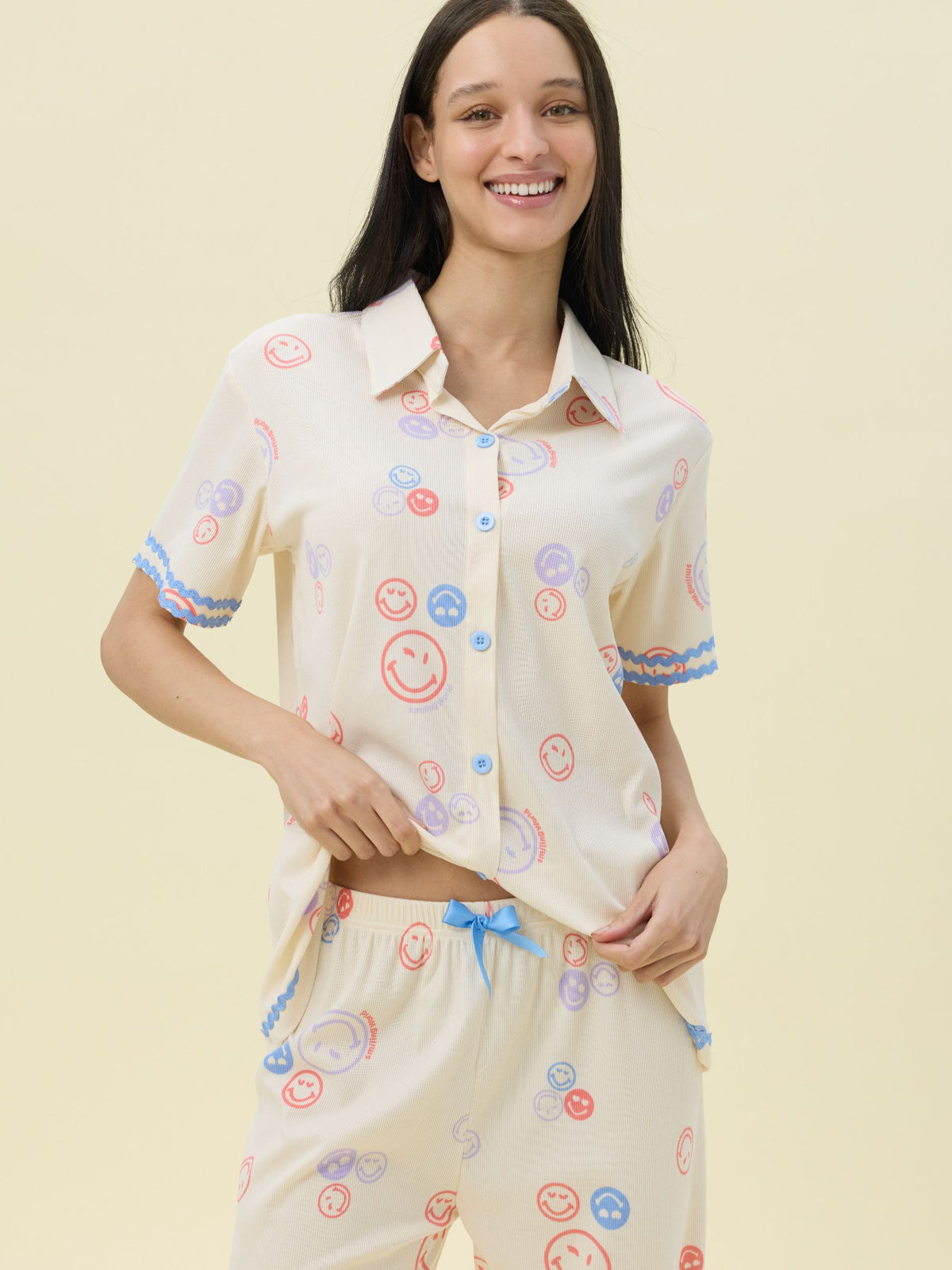 بيجامة نسائية - قطعتين (M-2XL)