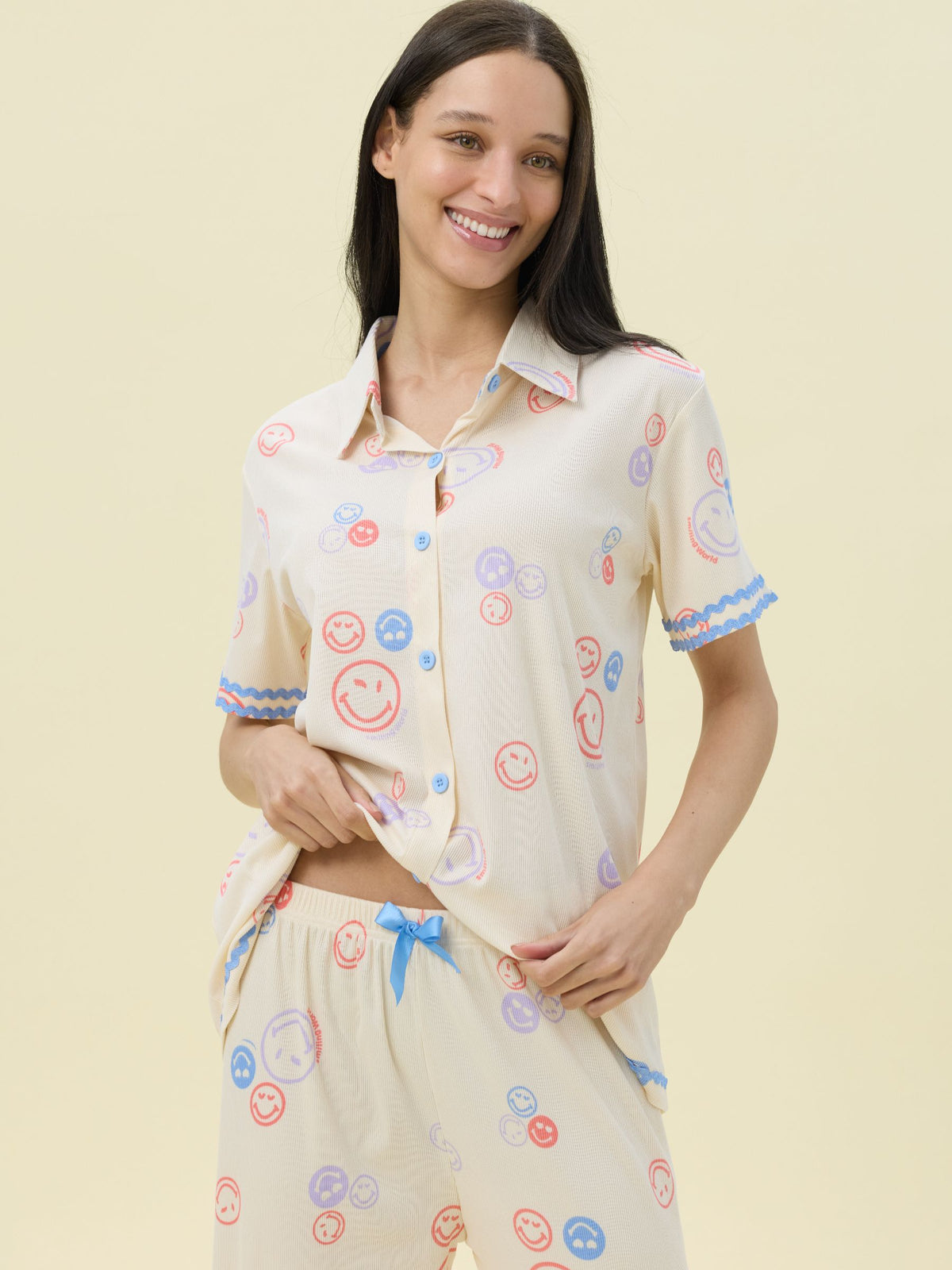 بيجامة نسائية - قطعتين (M-2XL)