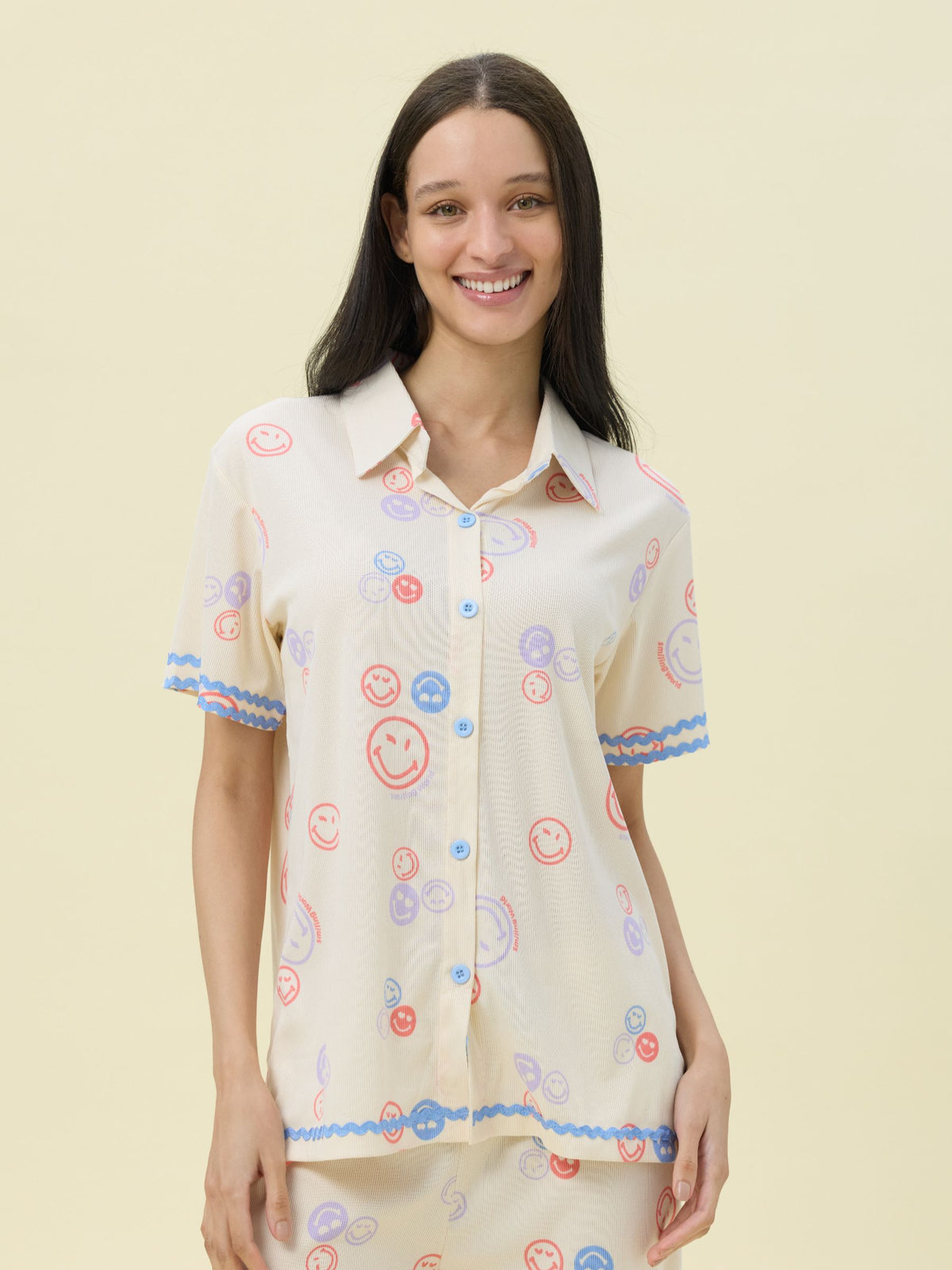 بيجامة نسائية - قطعتين (M-2XL)