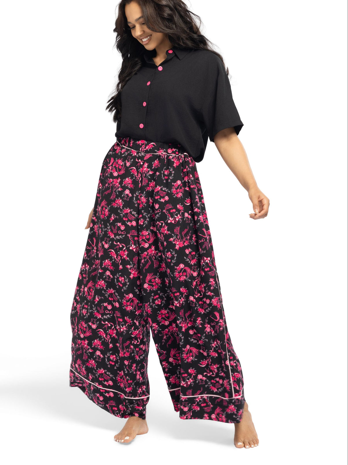 بيجامة نسائية - قطعتين (M-2XL)