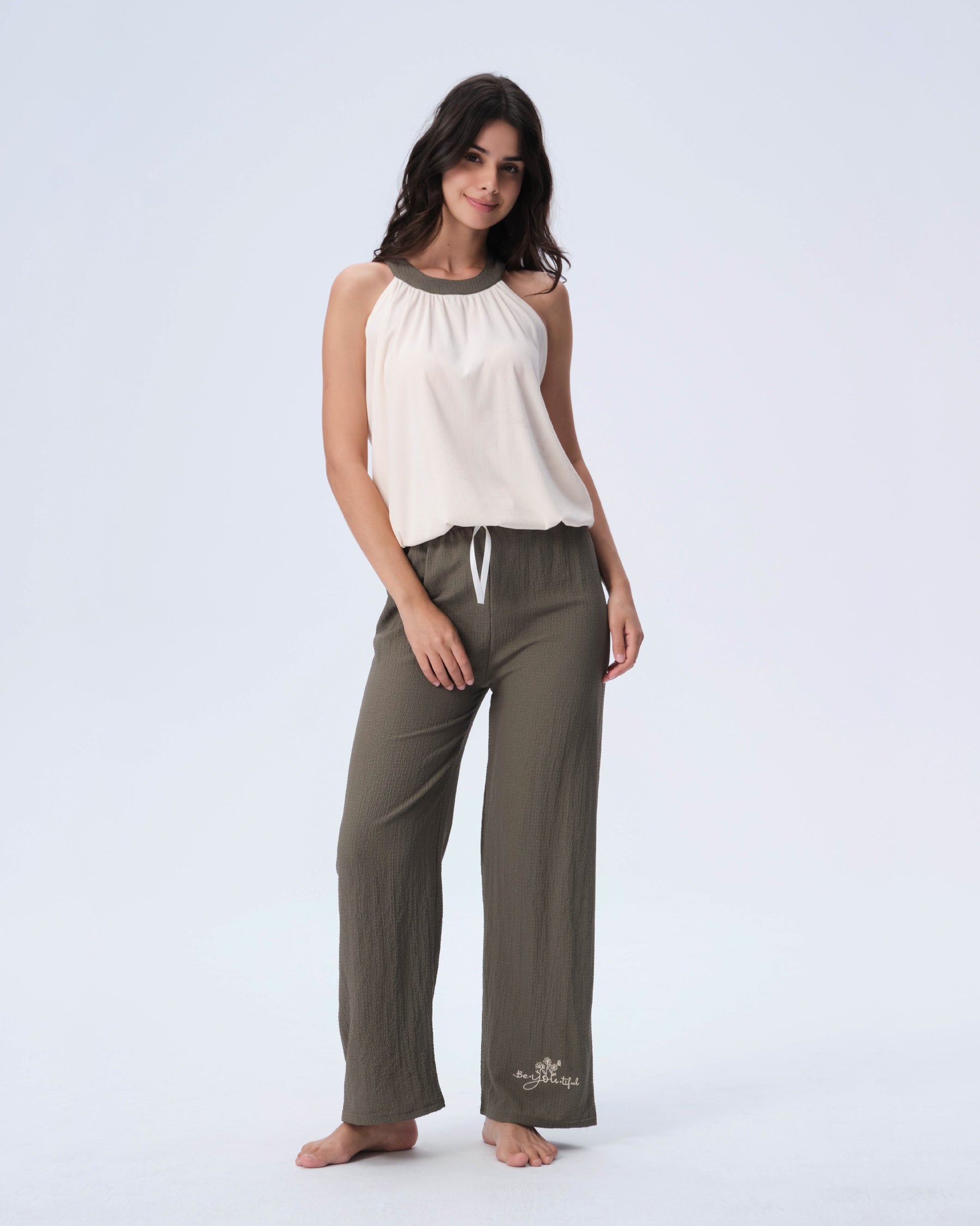 بيجامة نسائية - قطعتين (M-2XL)