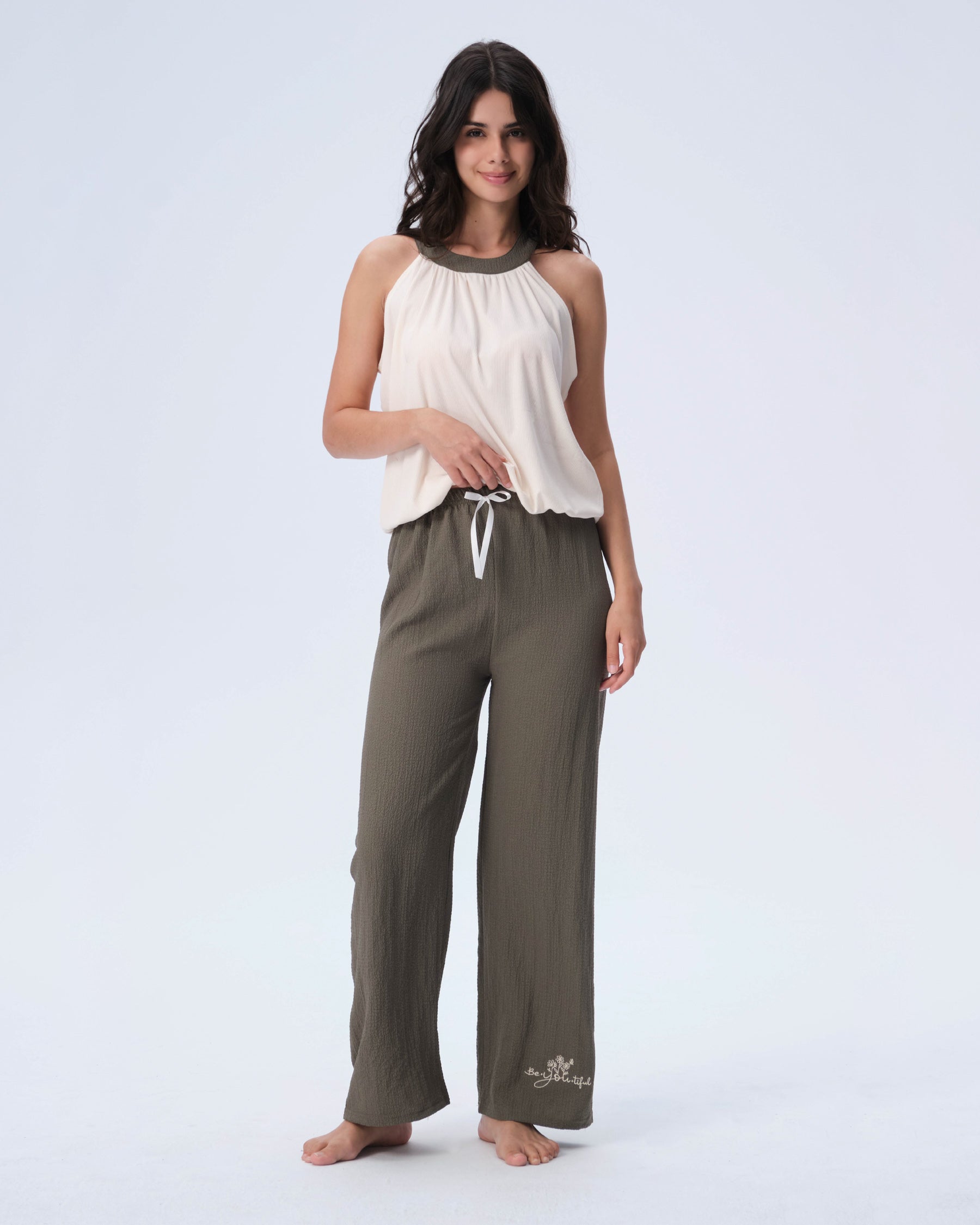 بيجامة نسائية - قطعتين (M-2XL)