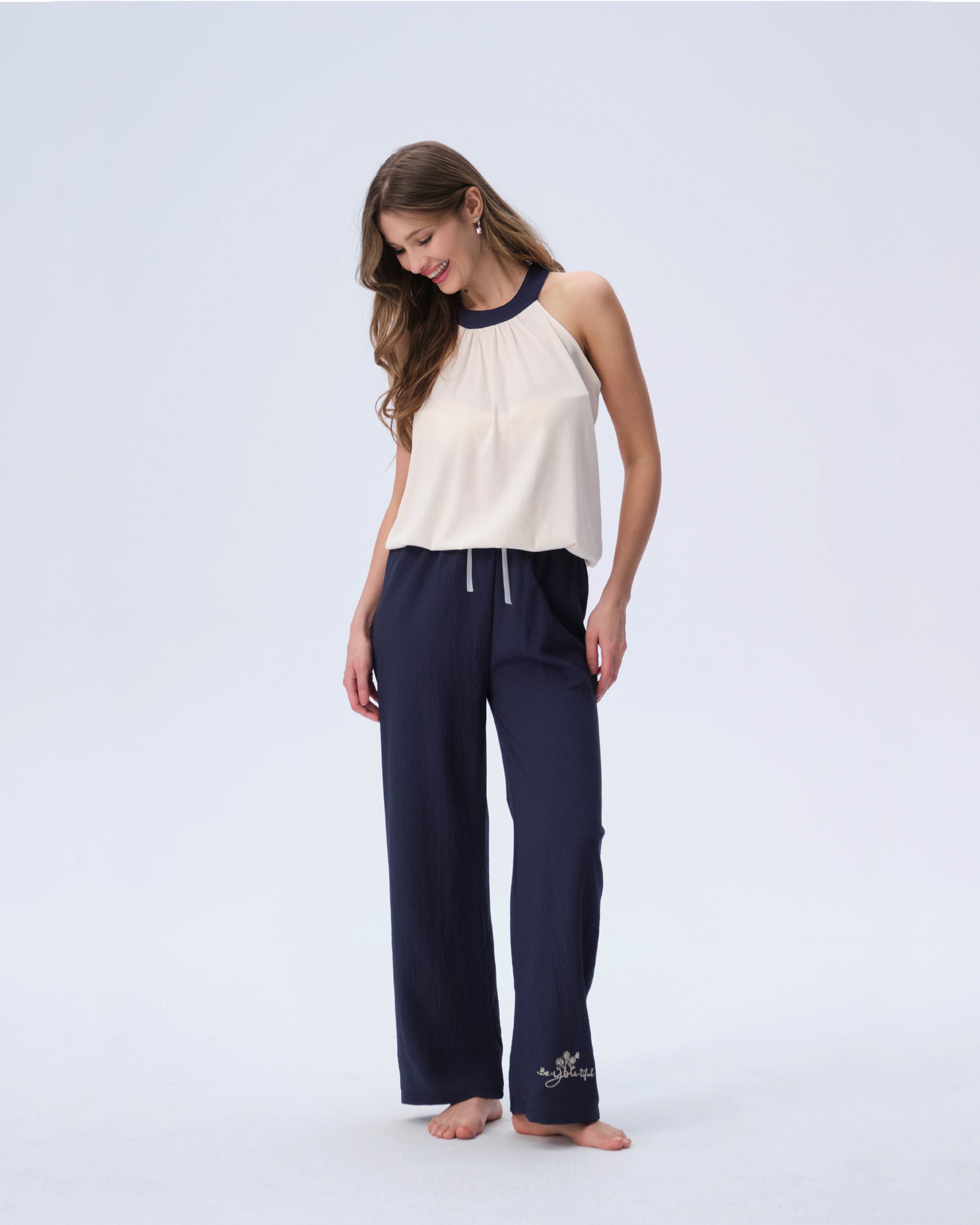 بيجامة نسائية - قطعتين (M-2XL)