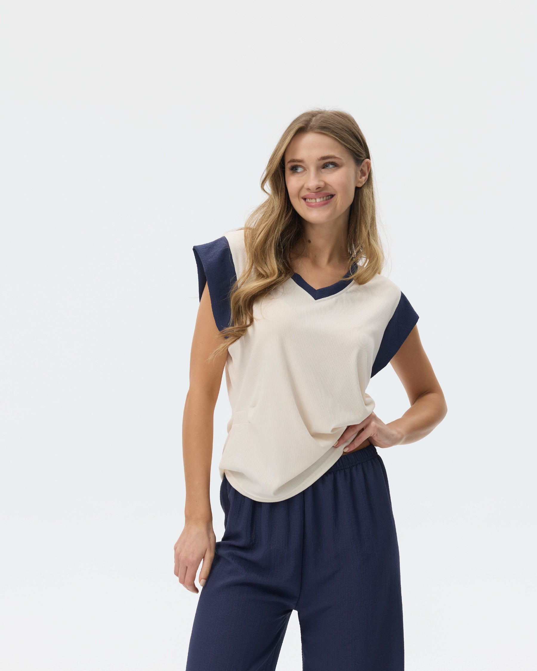 بيجامة نسائية - قطعتين (M-2XL)