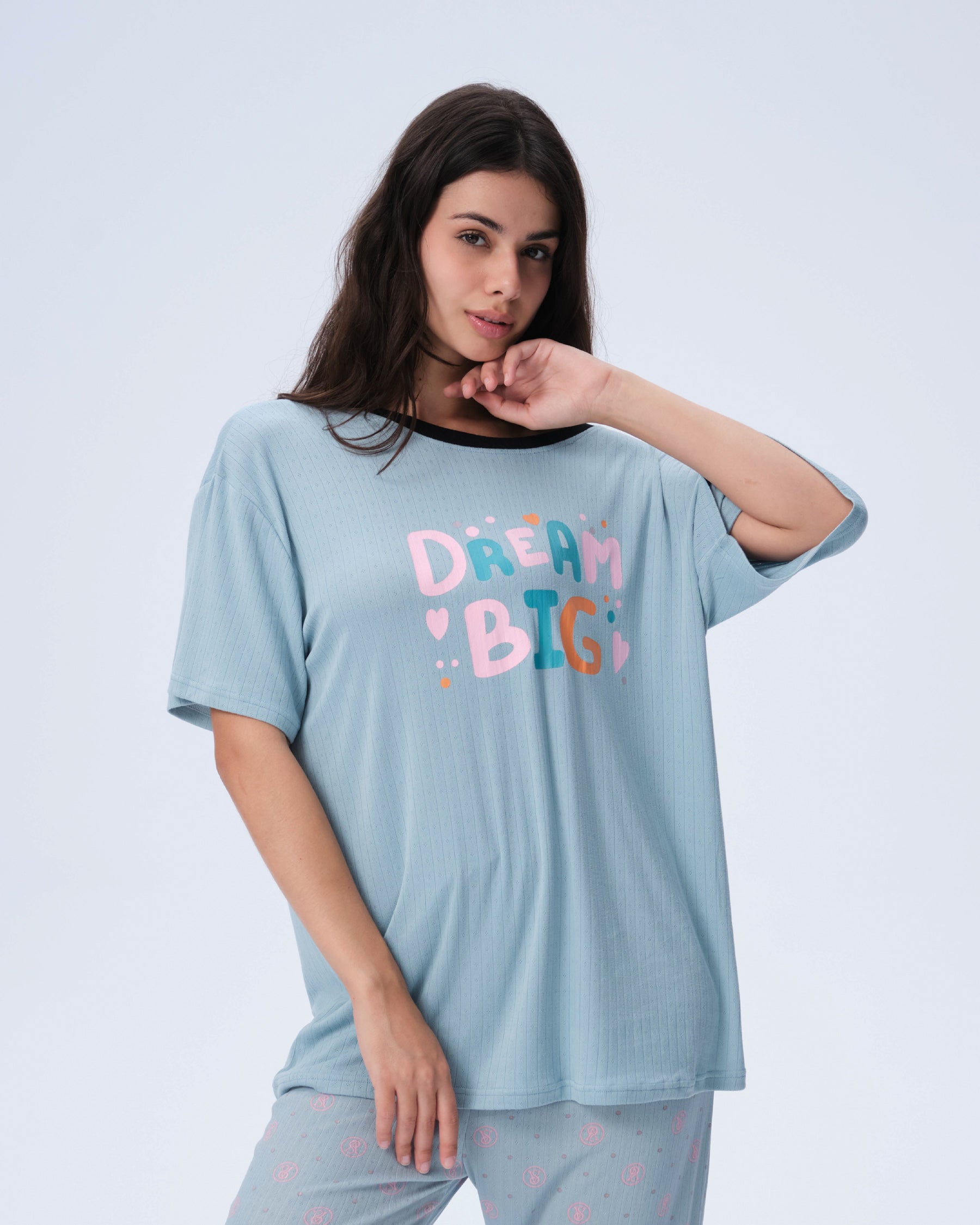 بيجامة نسائية - قطعتين (3XL-6XL)