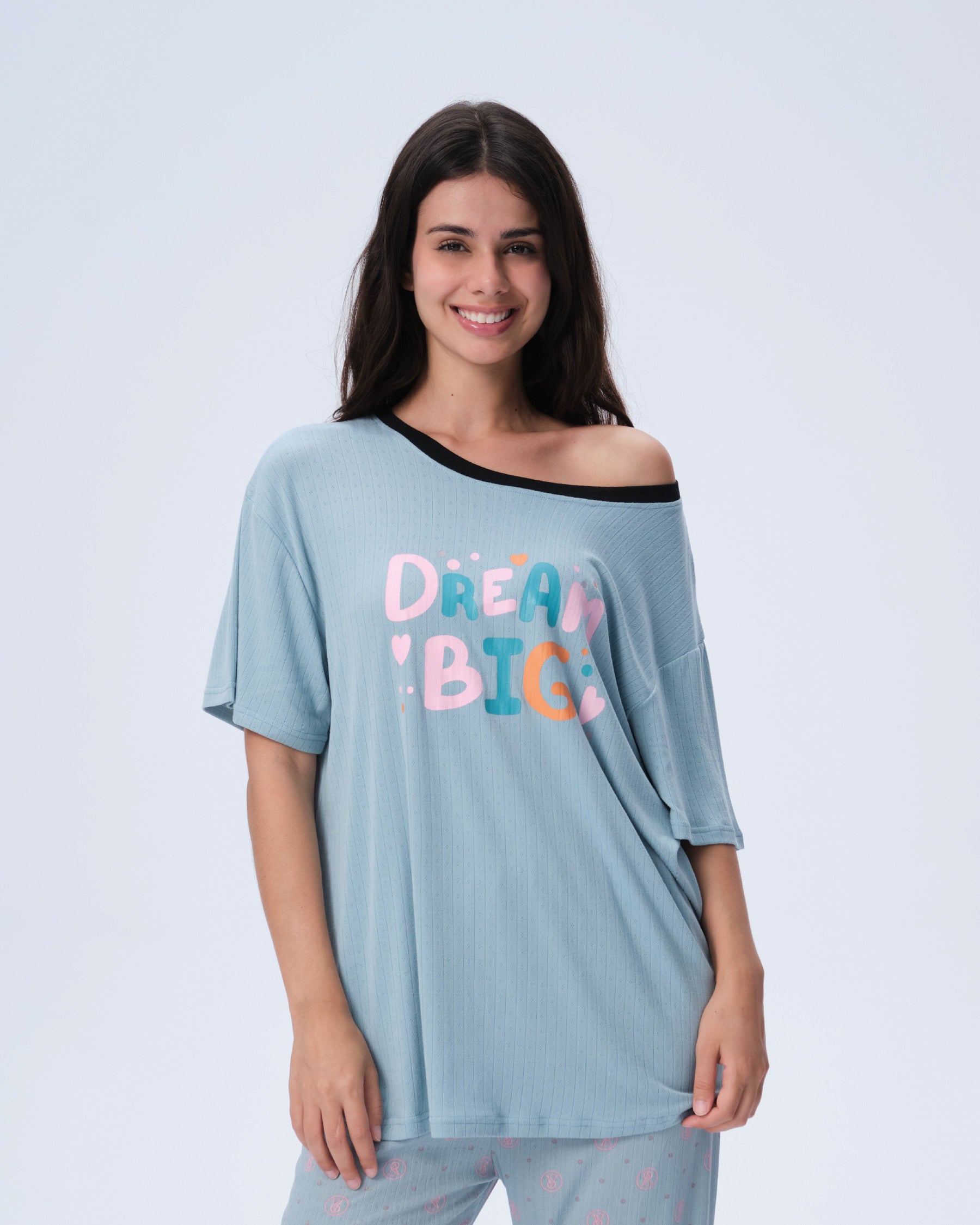 بيجامة نسائية - قطعتين (3XL-6XL)