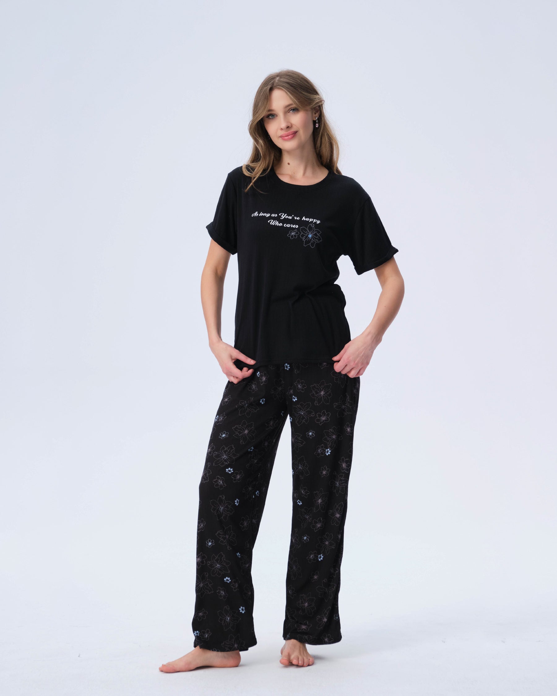 بيجامة نسائية - قطعتين (3XL-6XL)