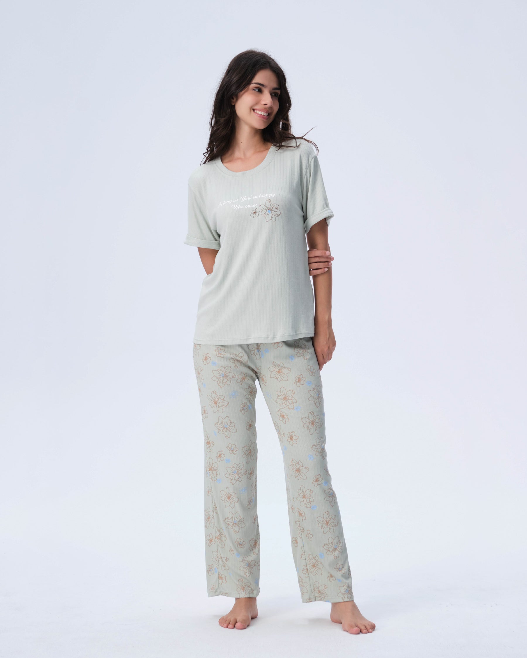 بيجامة نسائية - قطعتين (3XL-6XL)