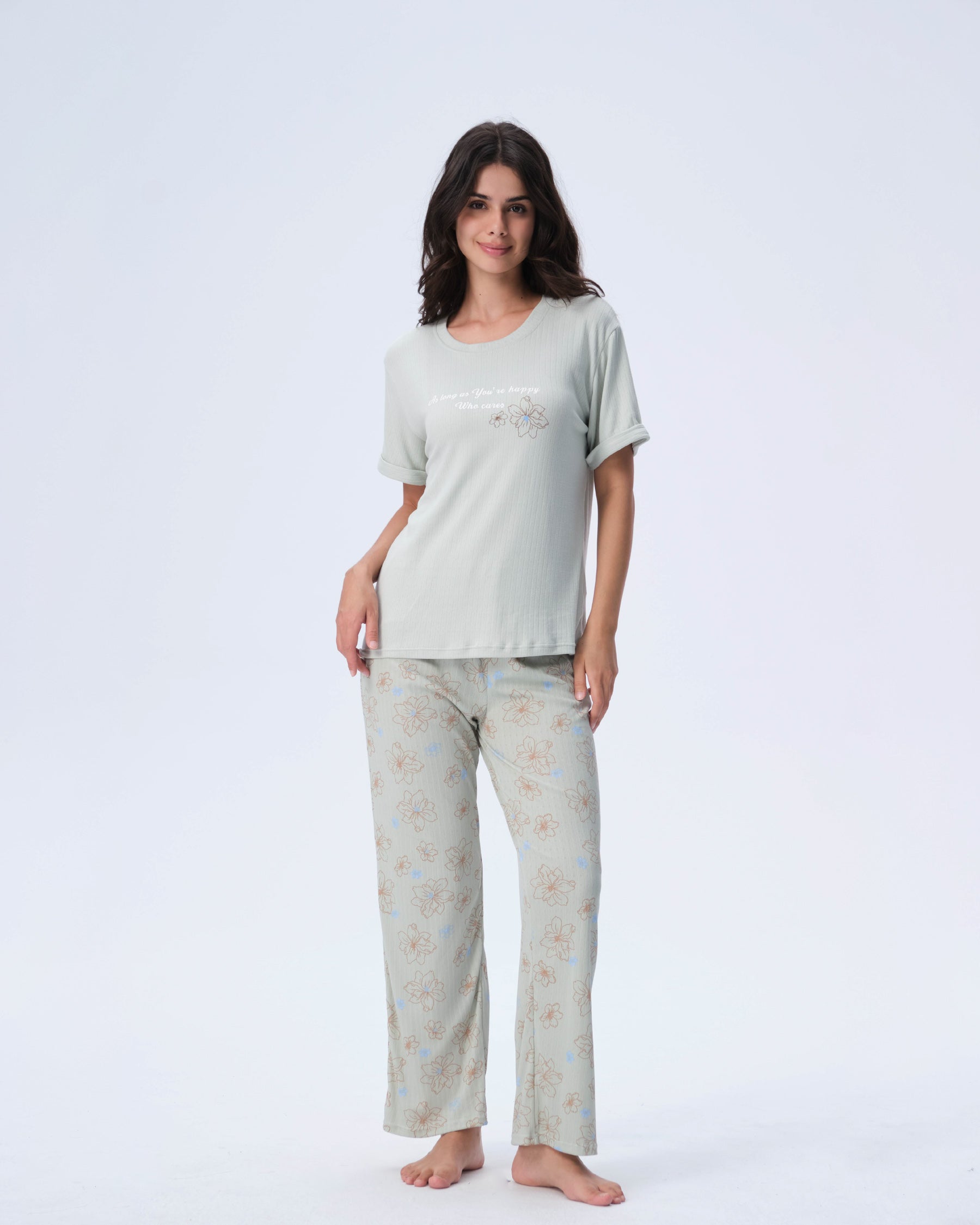 بيجامة نسائية - قطعتين (3XL-6XL)