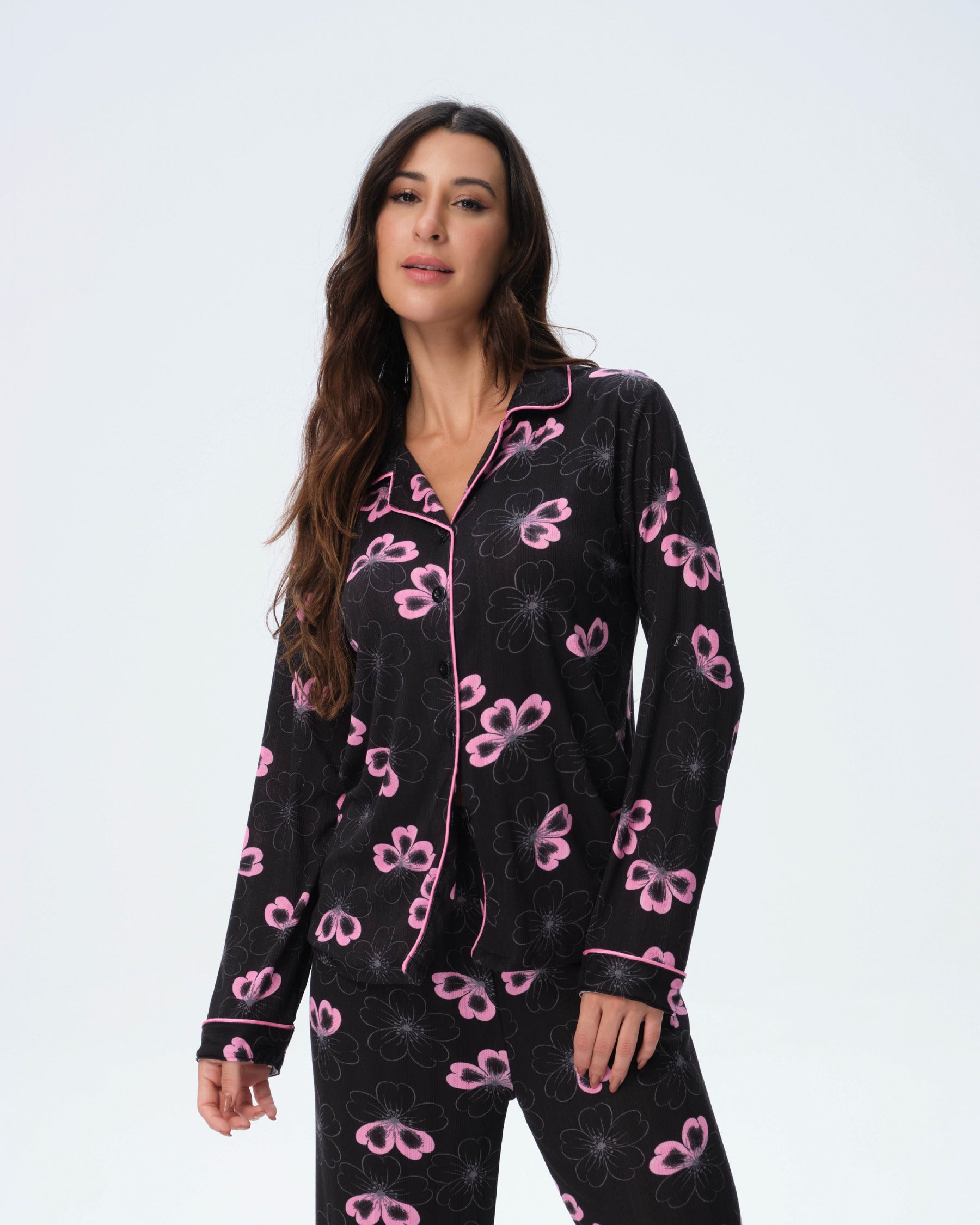 بيجامة نسائية - قطعتين (M-2XL)