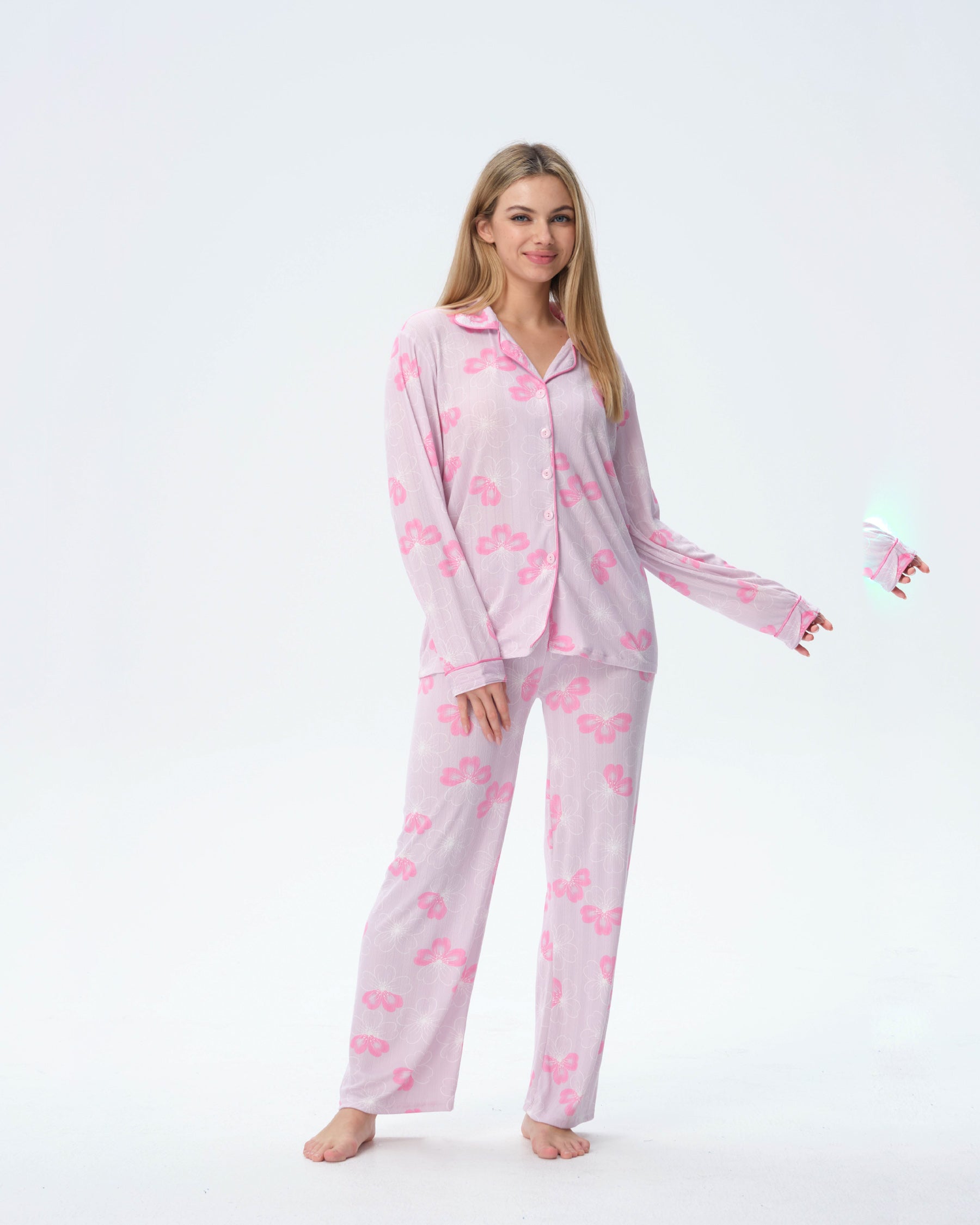 بيجامة نسائية - قطعتين (M-2XL)