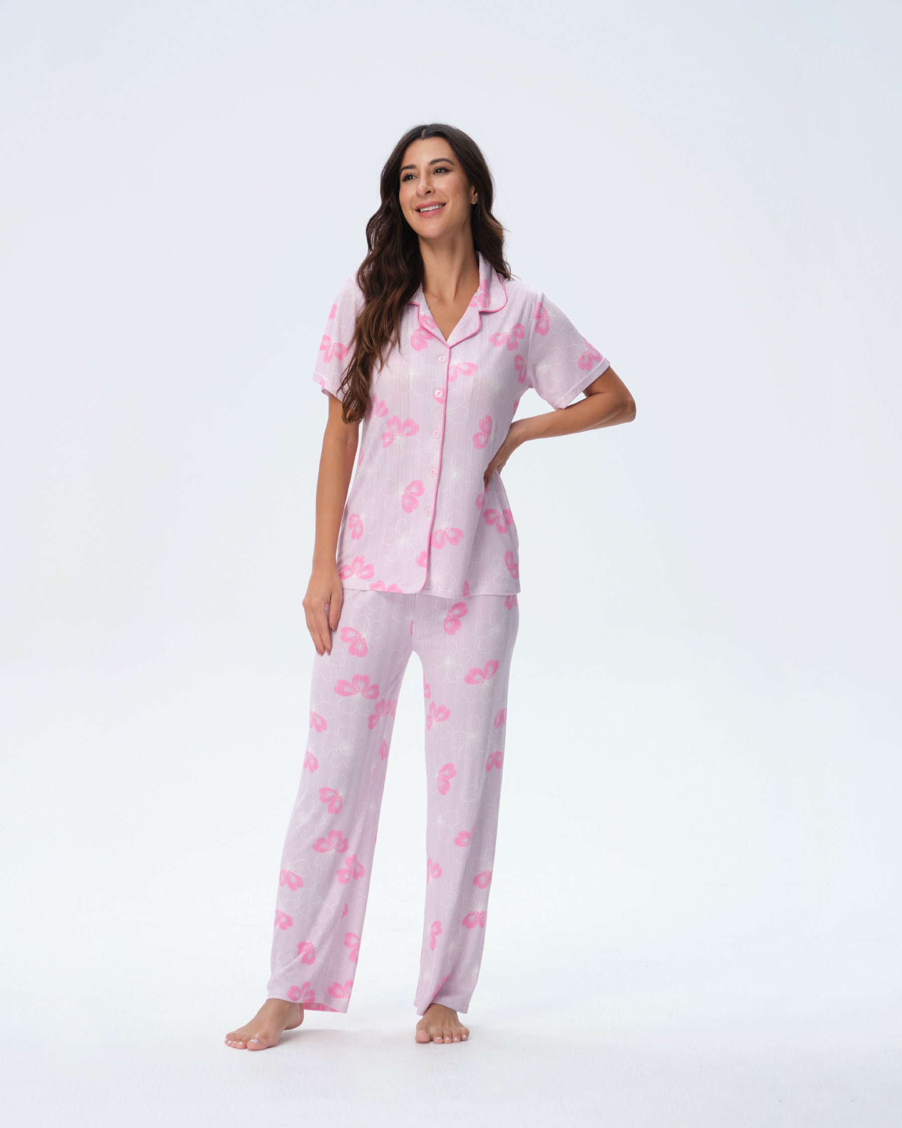 بيجامة نسائية - قطعتين (M-2XL)