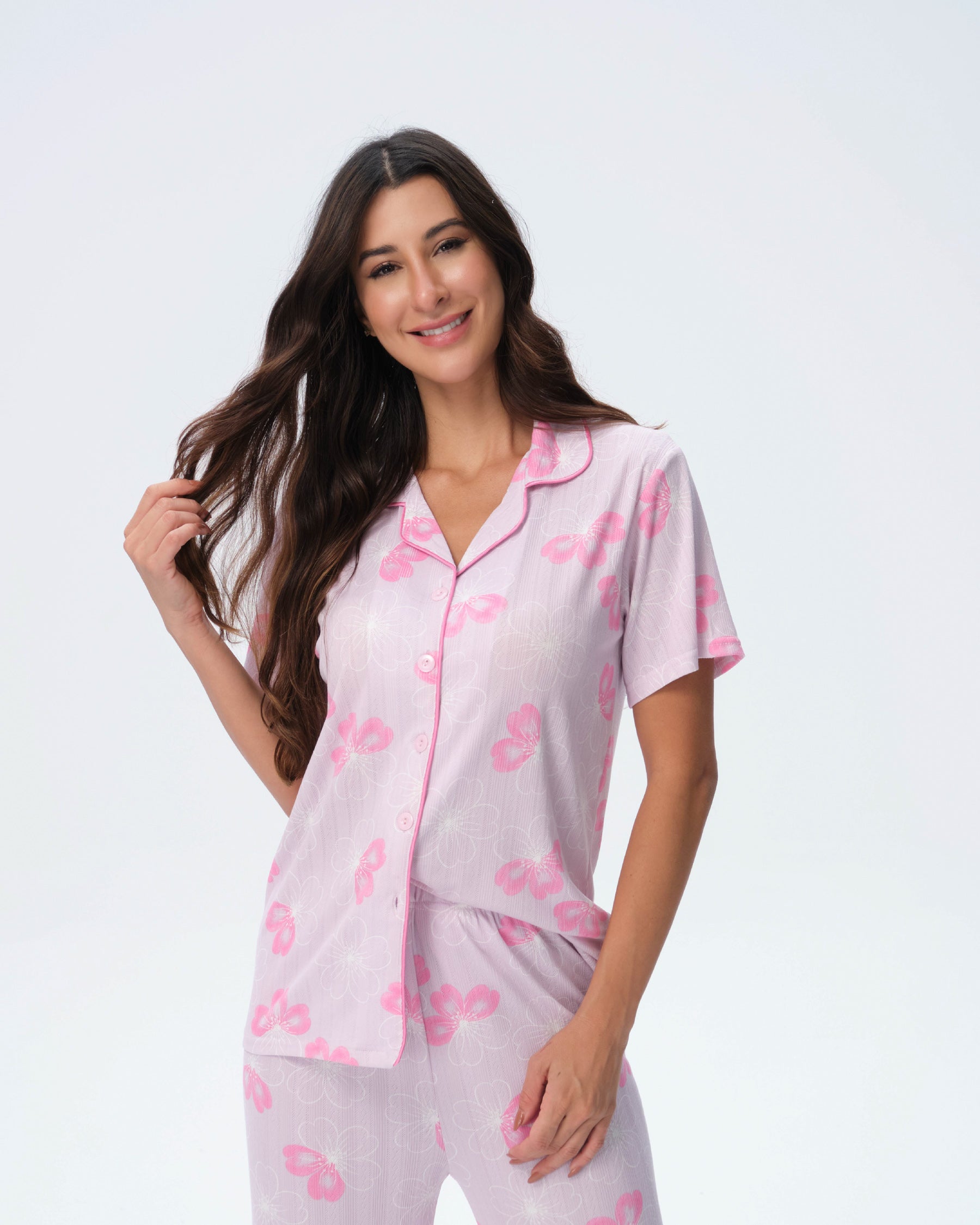 بيجامة نسائية - قطعتين (M-2XL)