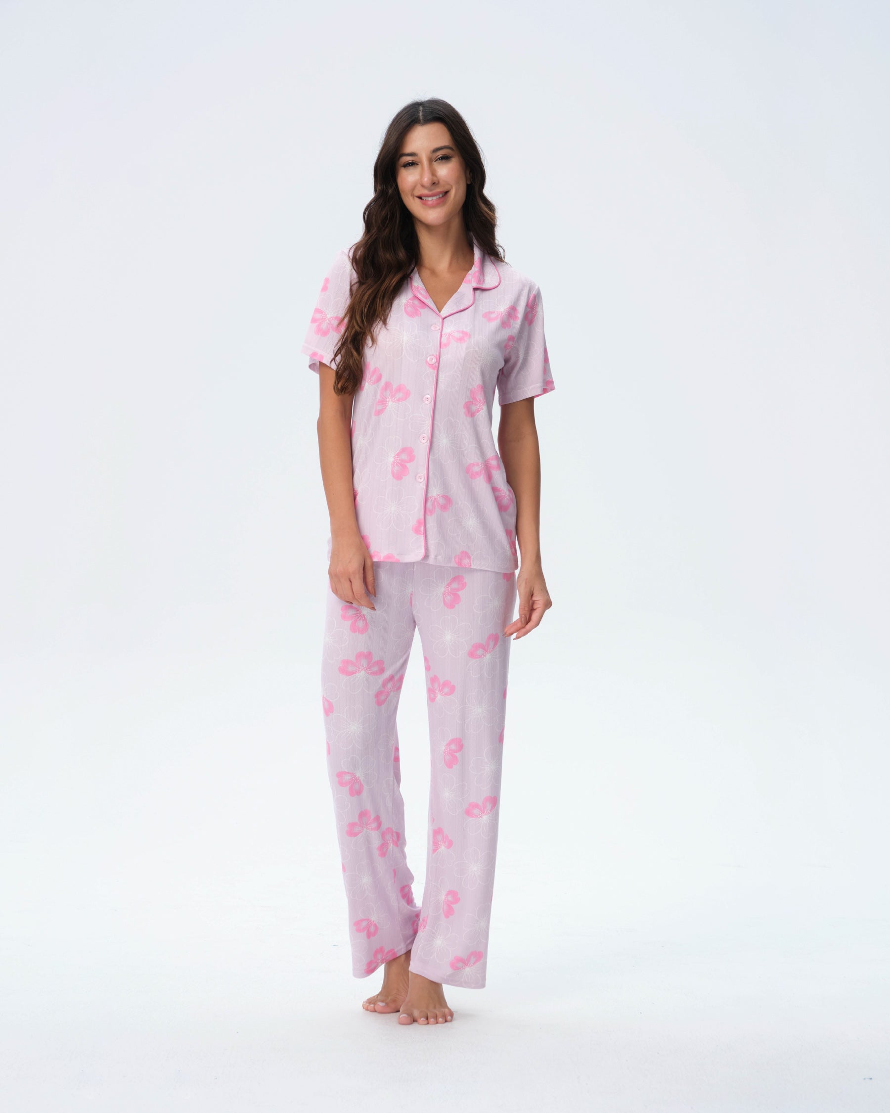 بيجامة نسائية - قطعتين (M-2XL)