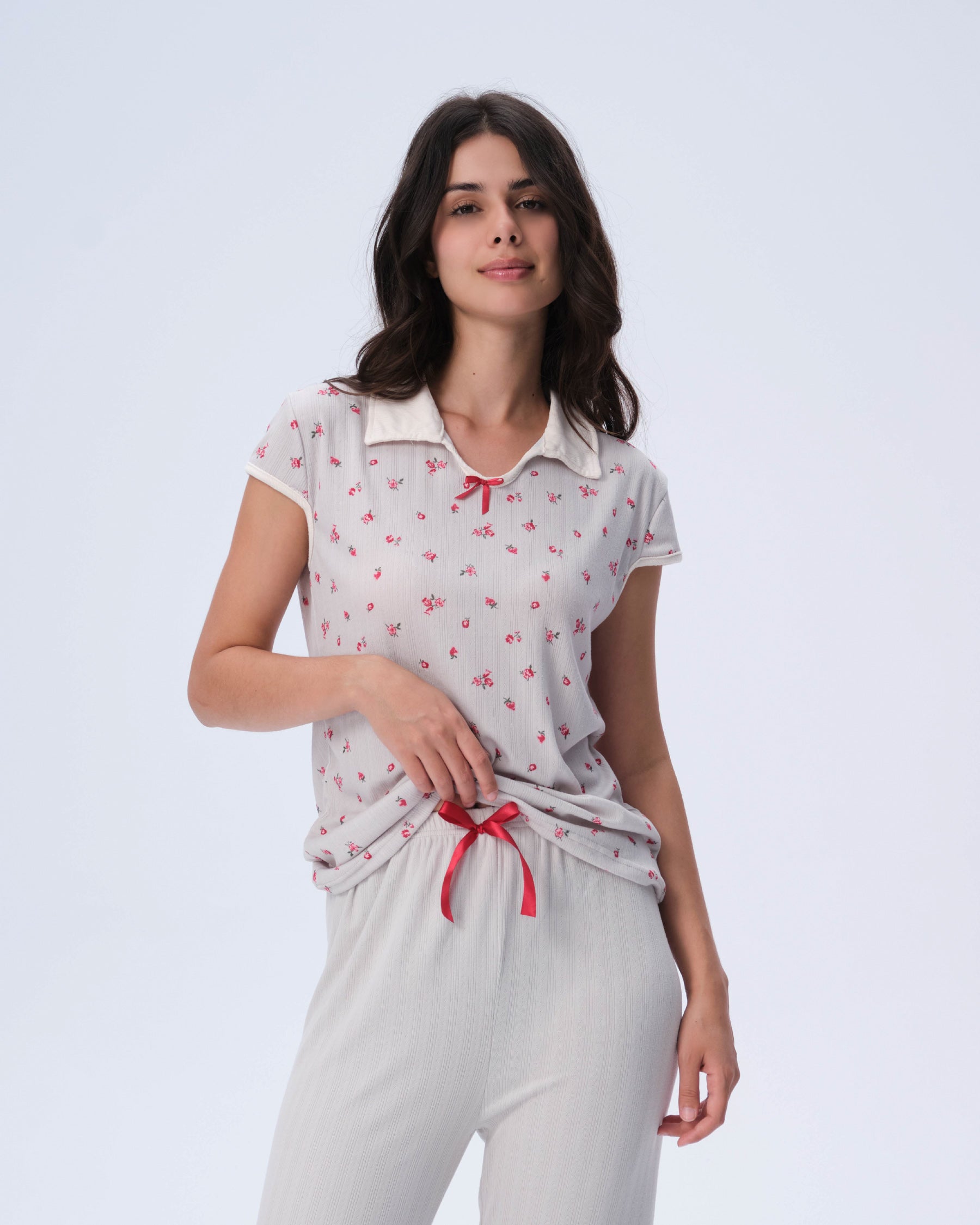 بيجامة نسائية - قطعتين (M-2XL)
