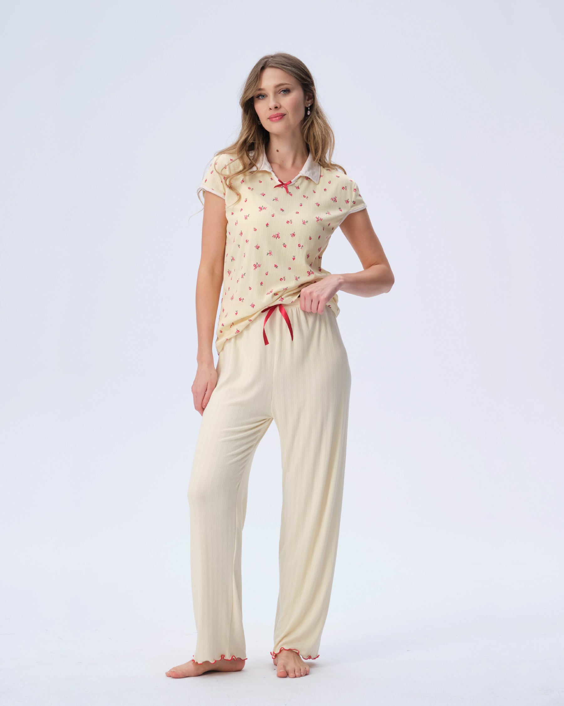 بيجامة نسائية - قطعتين (M-2XL)