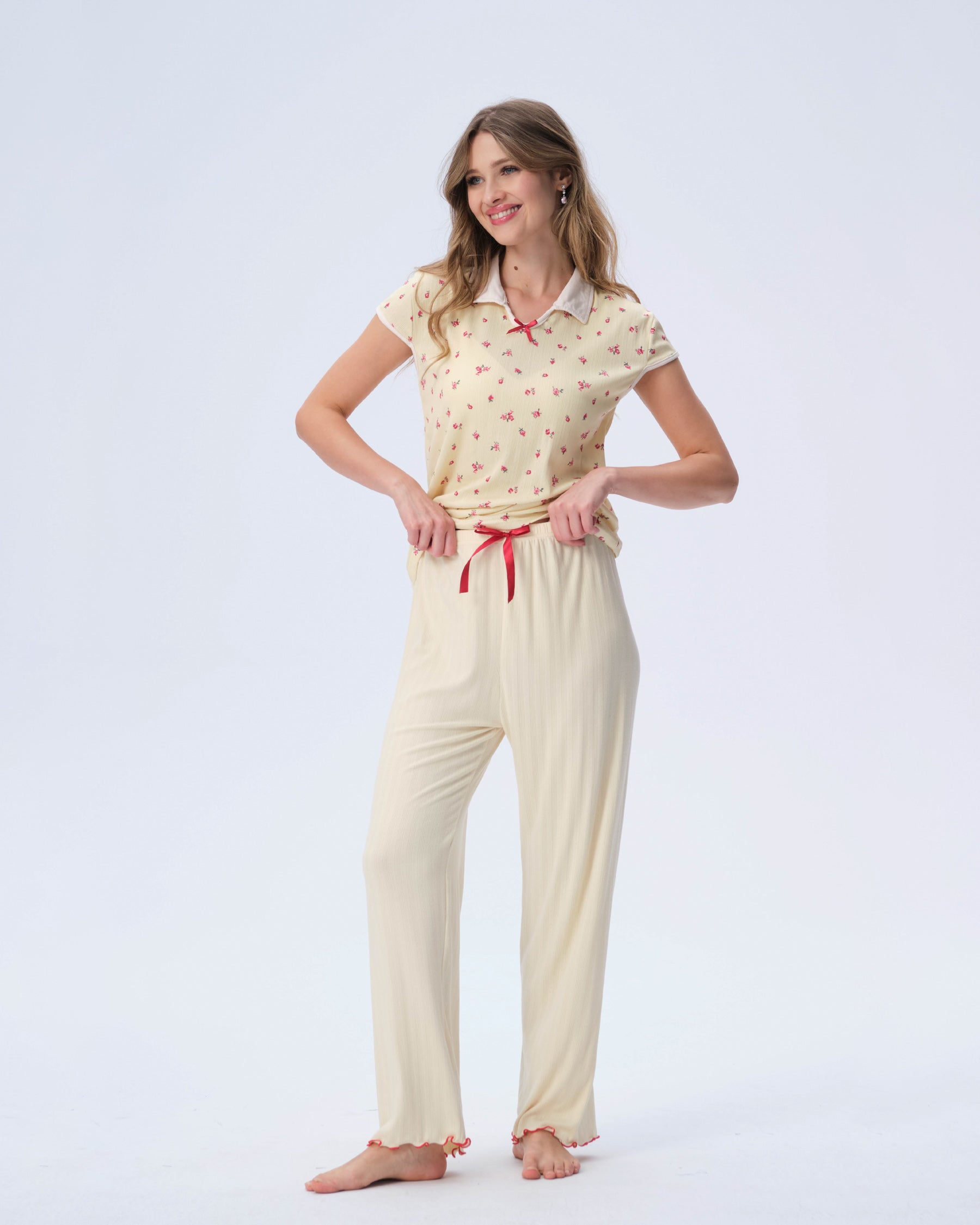 بيجامة نسائية - قطعتين (M-2XL)