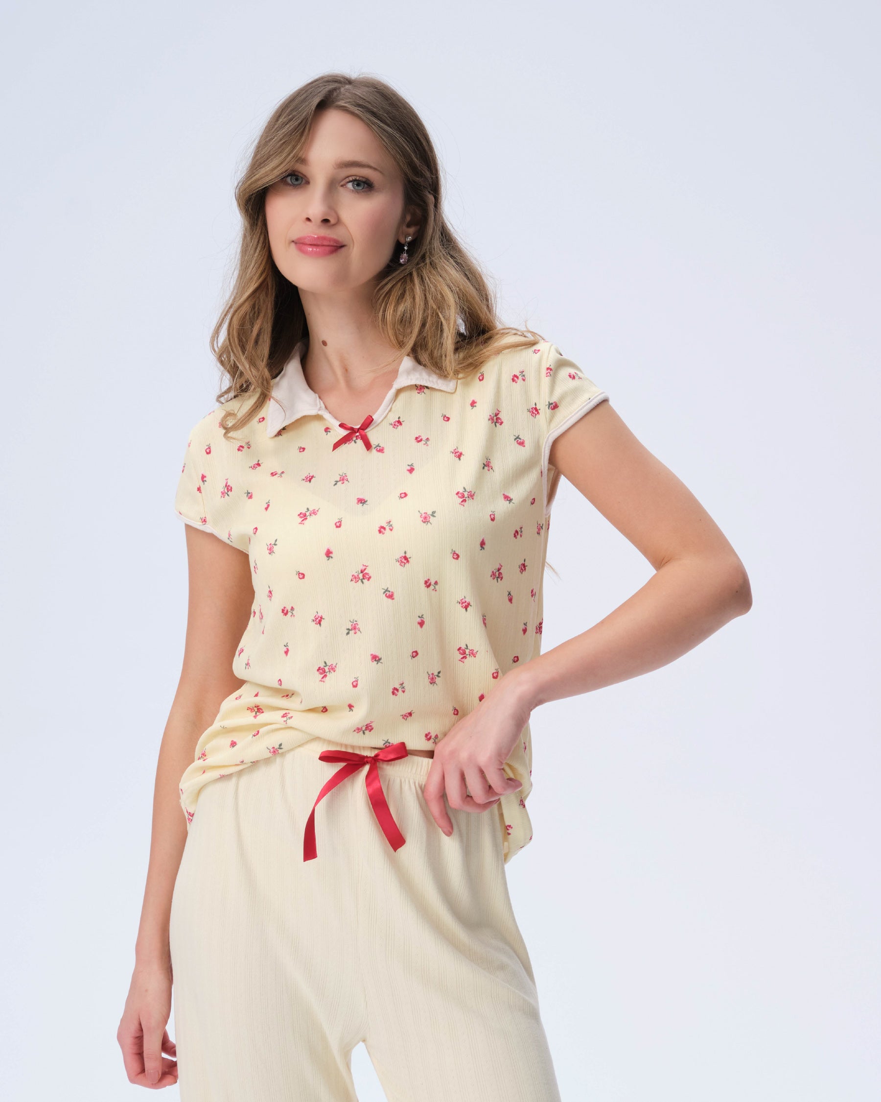 بيجامة نسائية - قطعتين (M-2XL)