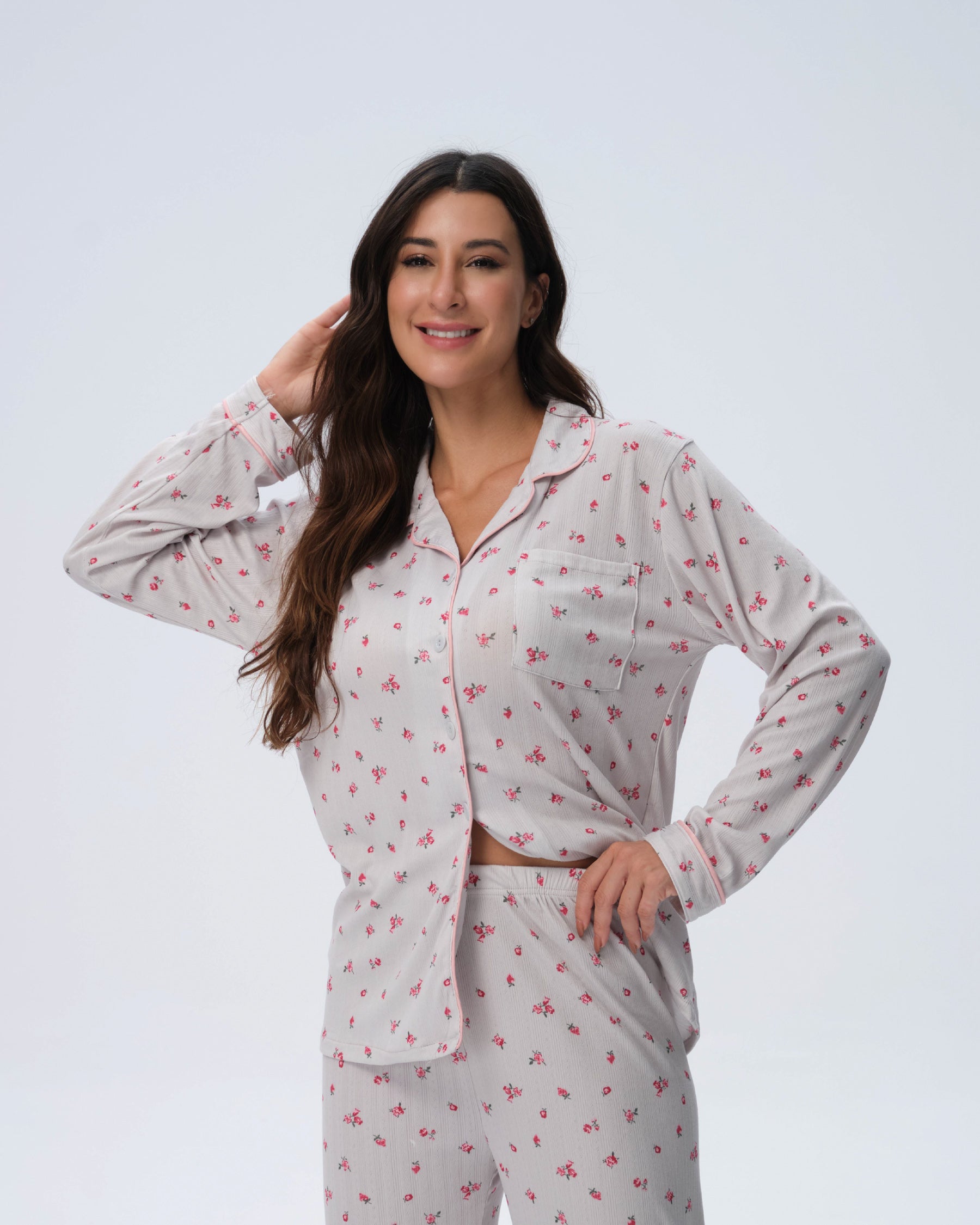 بيجامة نسائية - قطعتين (M-2XL)