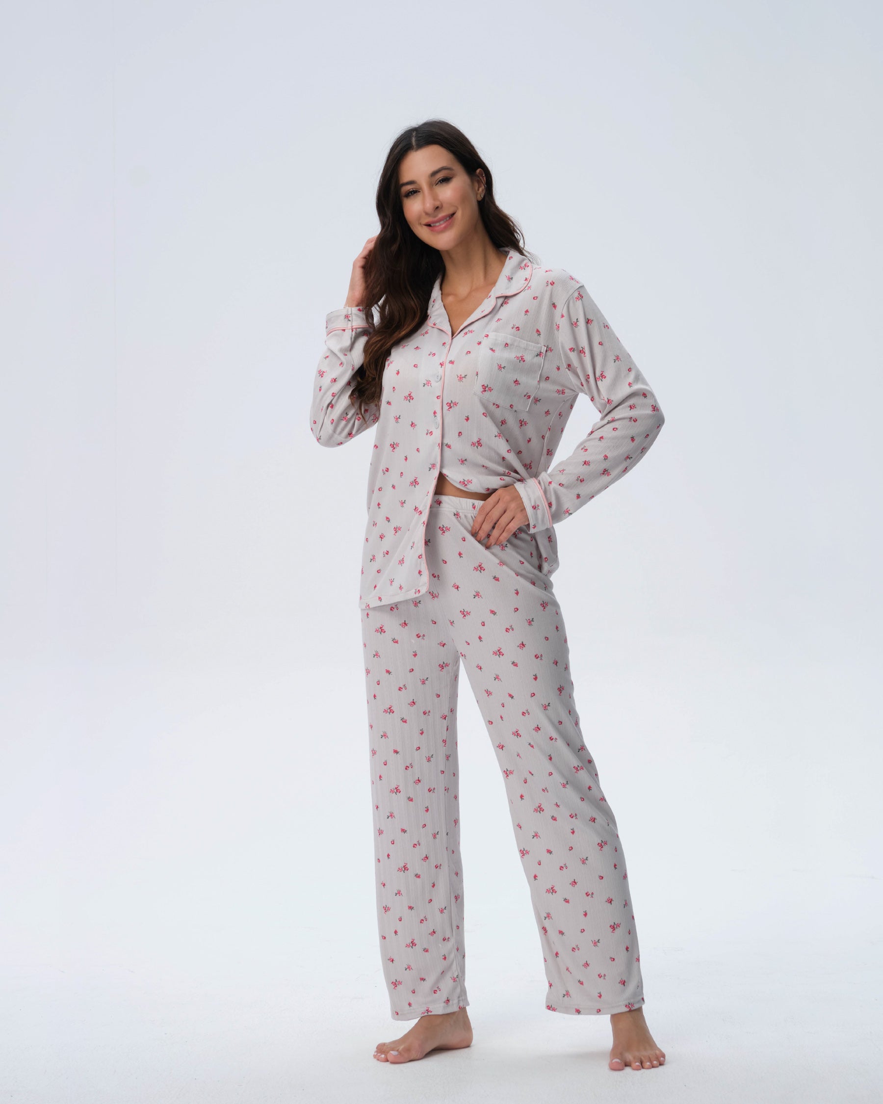 بيجامة نسائية - قطعتين (M-2XL)