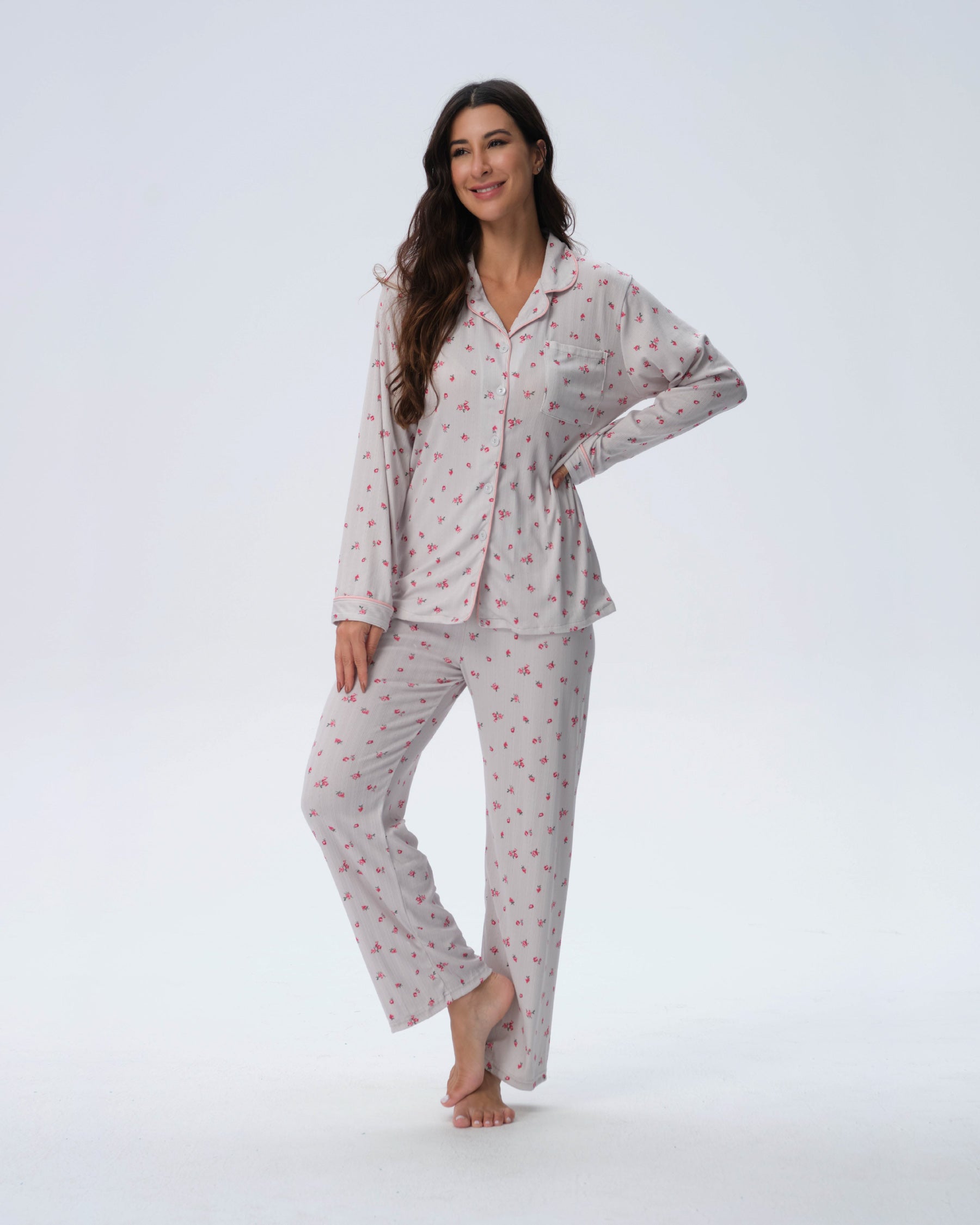 بيجامة نسائية - قطعتين (M-2XL)