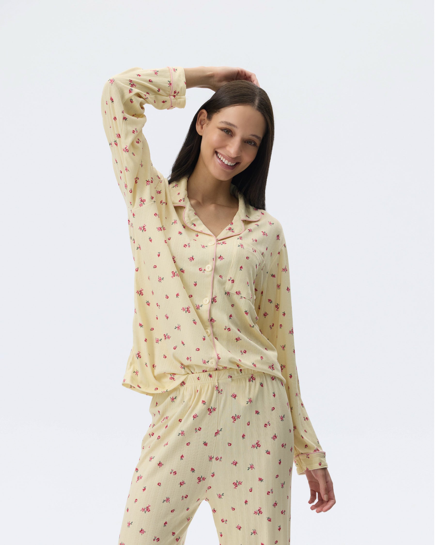 بيجامة نسائية - قطعتين (M-2XL)