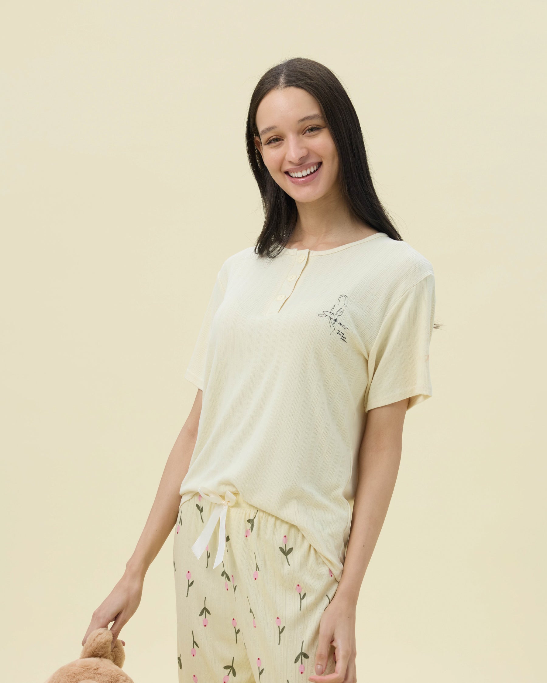 بيجامة نسائية - 3 قطع (3XL-6XL)