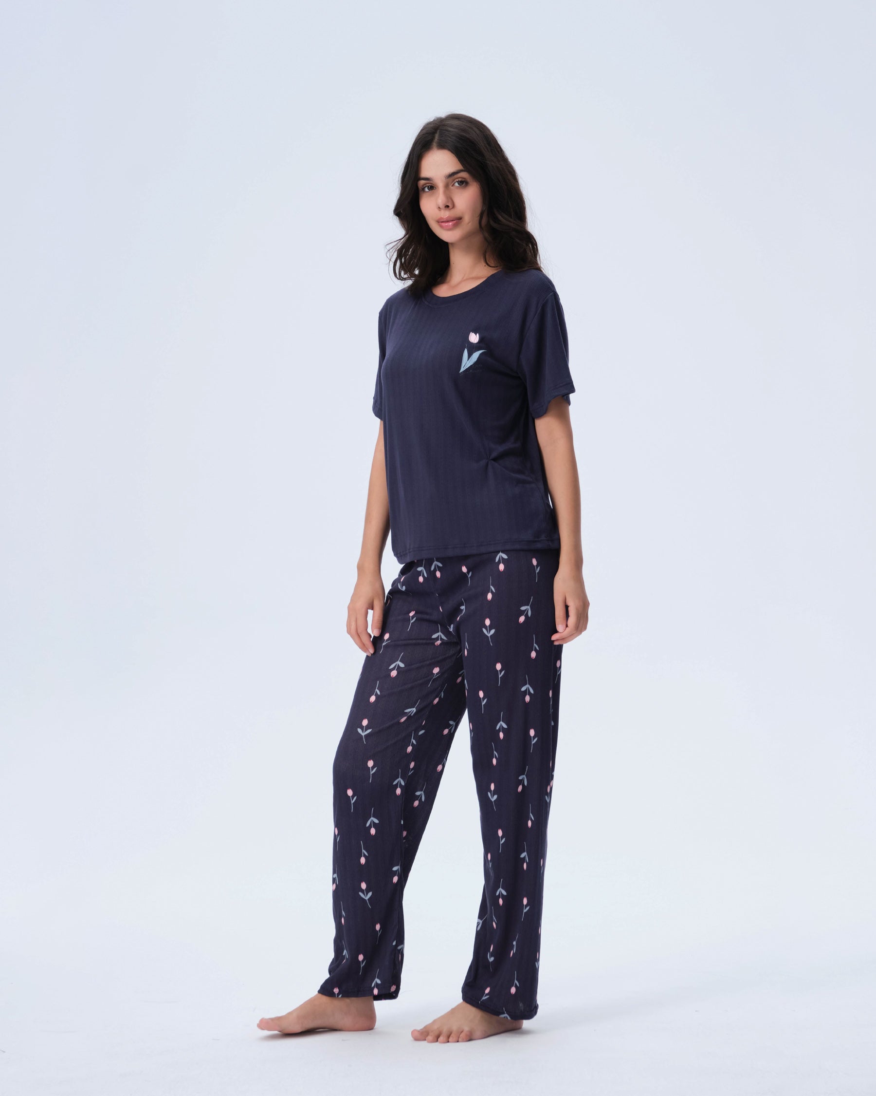 بيجامة نسائية - قطعتين (M-2XL)